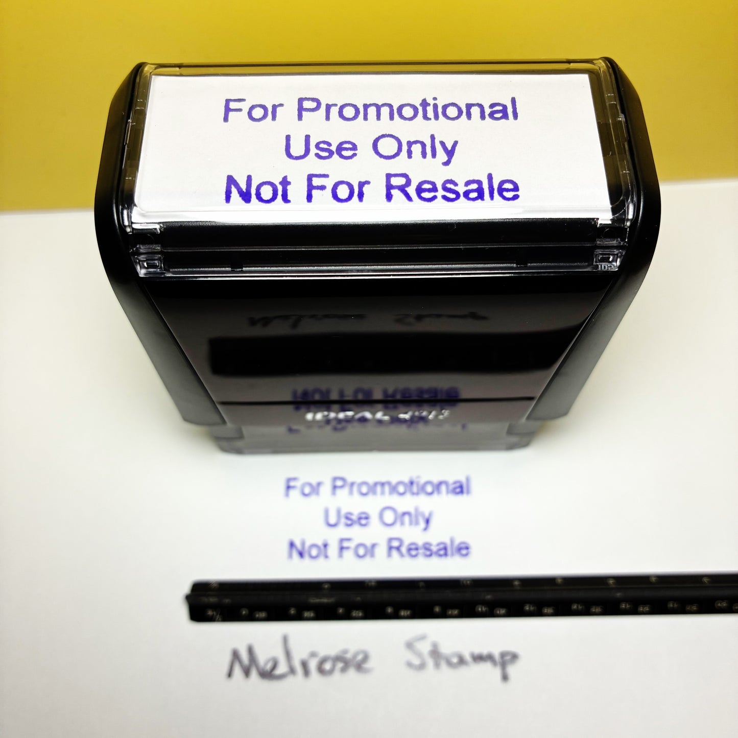 For Promotional Use Only Not For Resale Rubber Stamp Purple Ink Ideal 4913