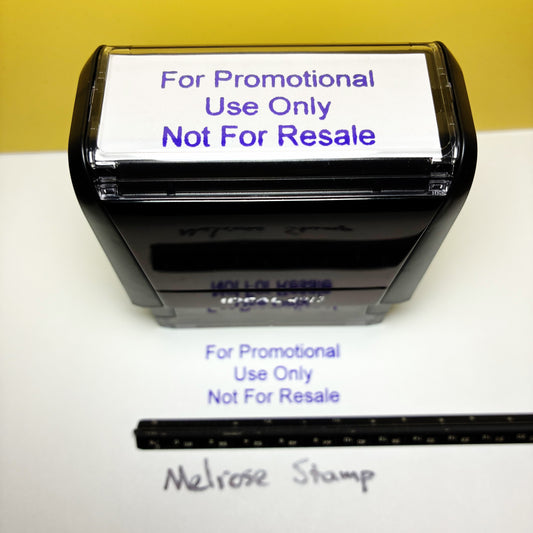 For Promotional Use Only Not For Resale Rubber Stamp Purple Ink Ideal 4913