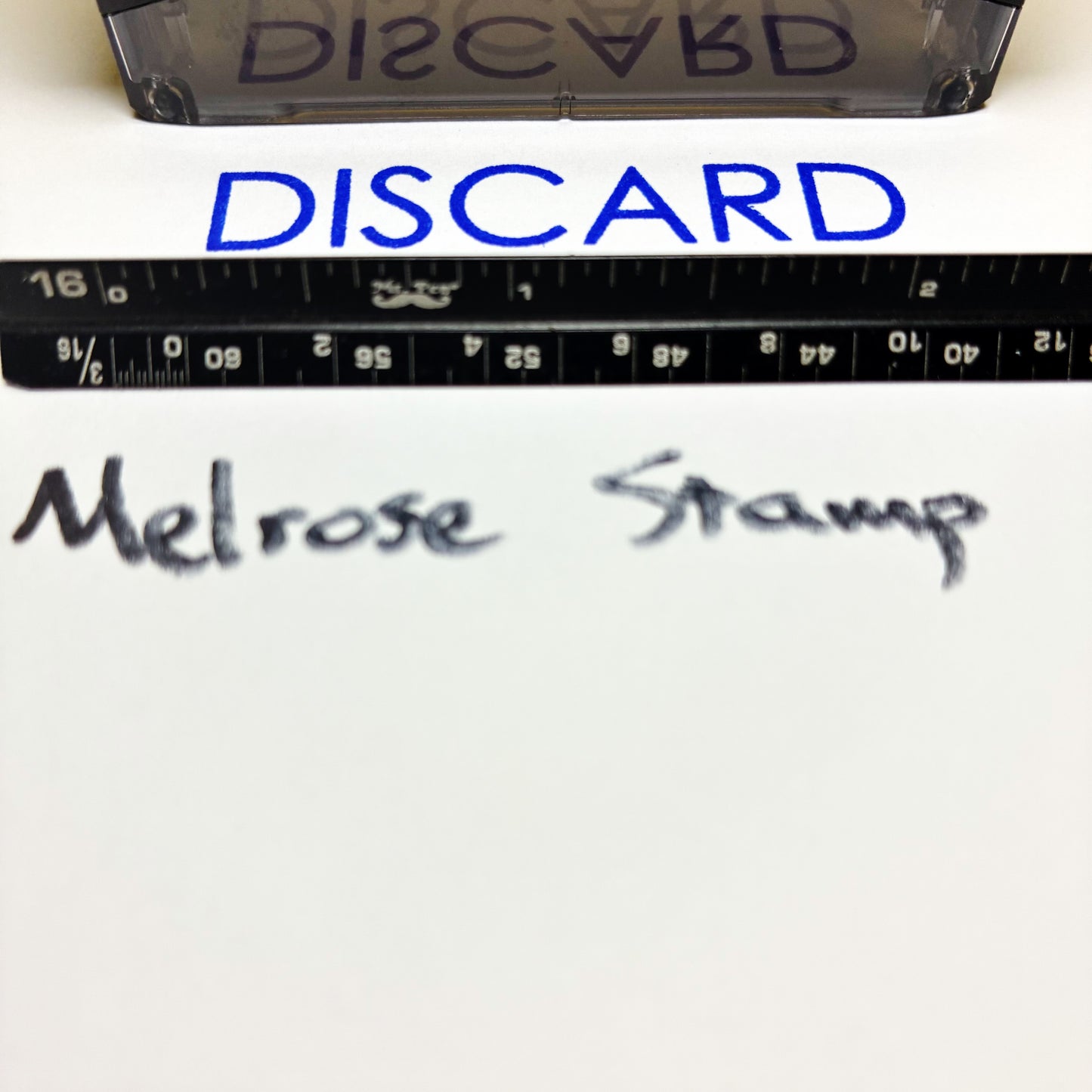 Discard Rubber Stamp Blue Ink Self Inking Ideal 4913