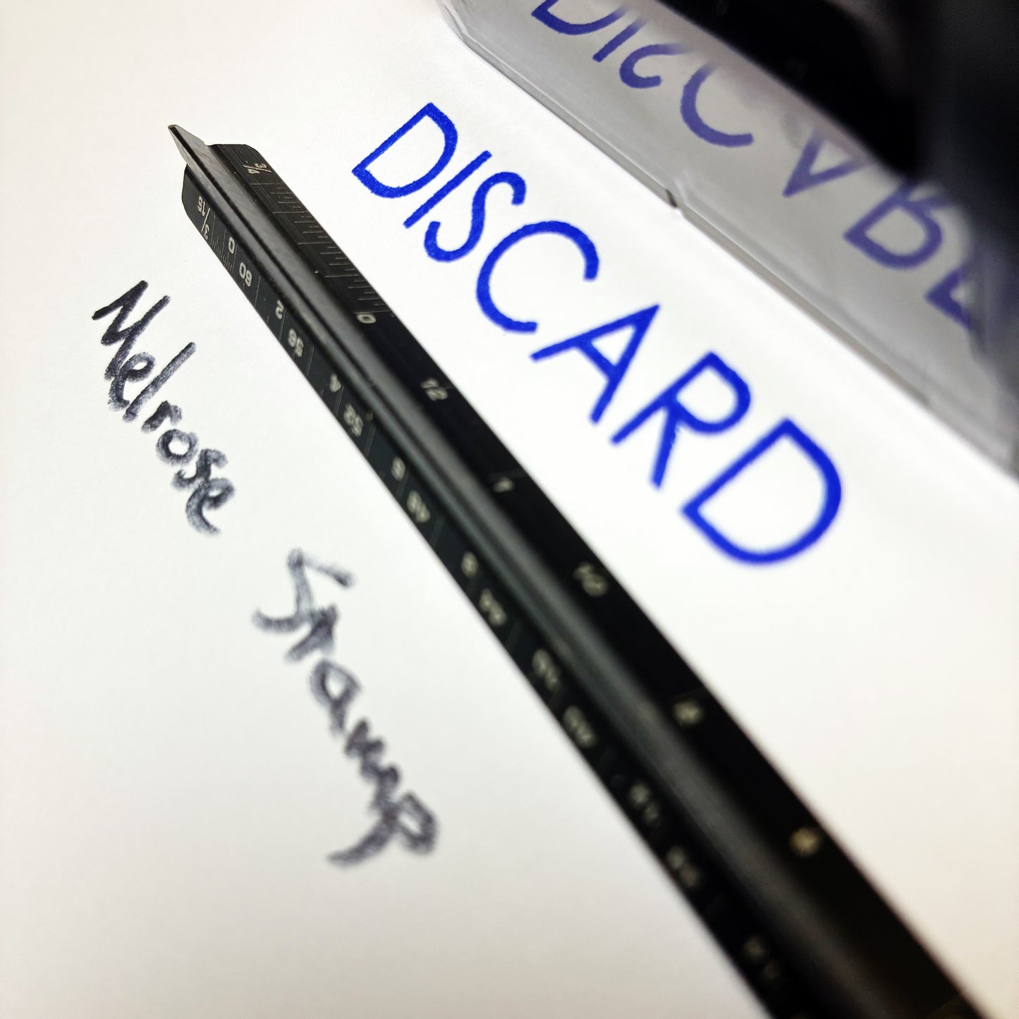 Discard Rubber Stamp Blue Ink Self Inking Ideal 4913