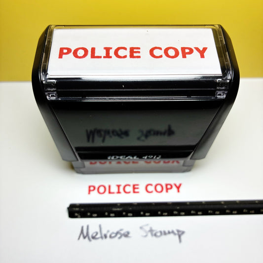 Police Copy Rubber Stamp Red Ink Self Inking Large Ideal 4913