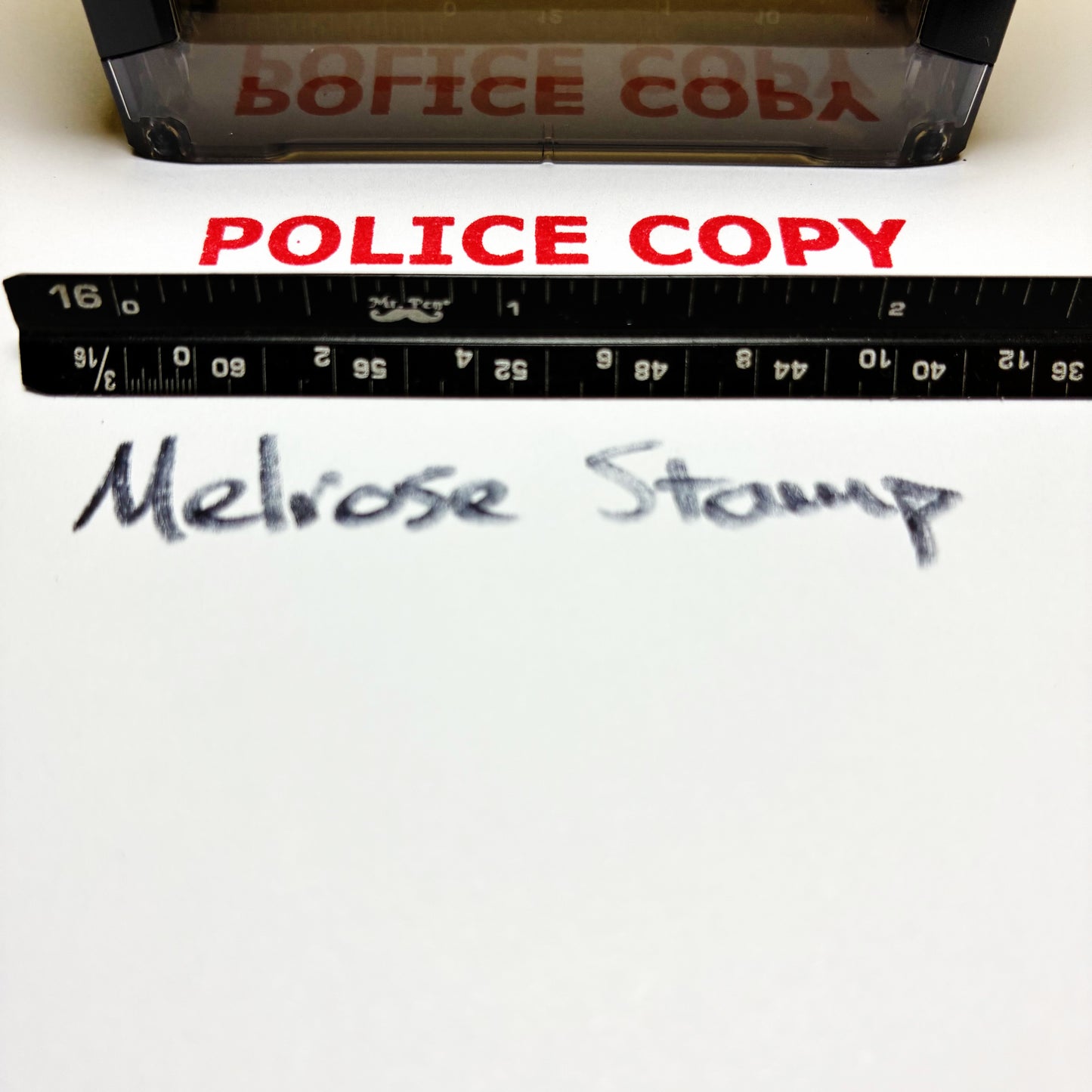 Police Copy Rubber Stamp Red Ink Self Inking Large Ideal 4913