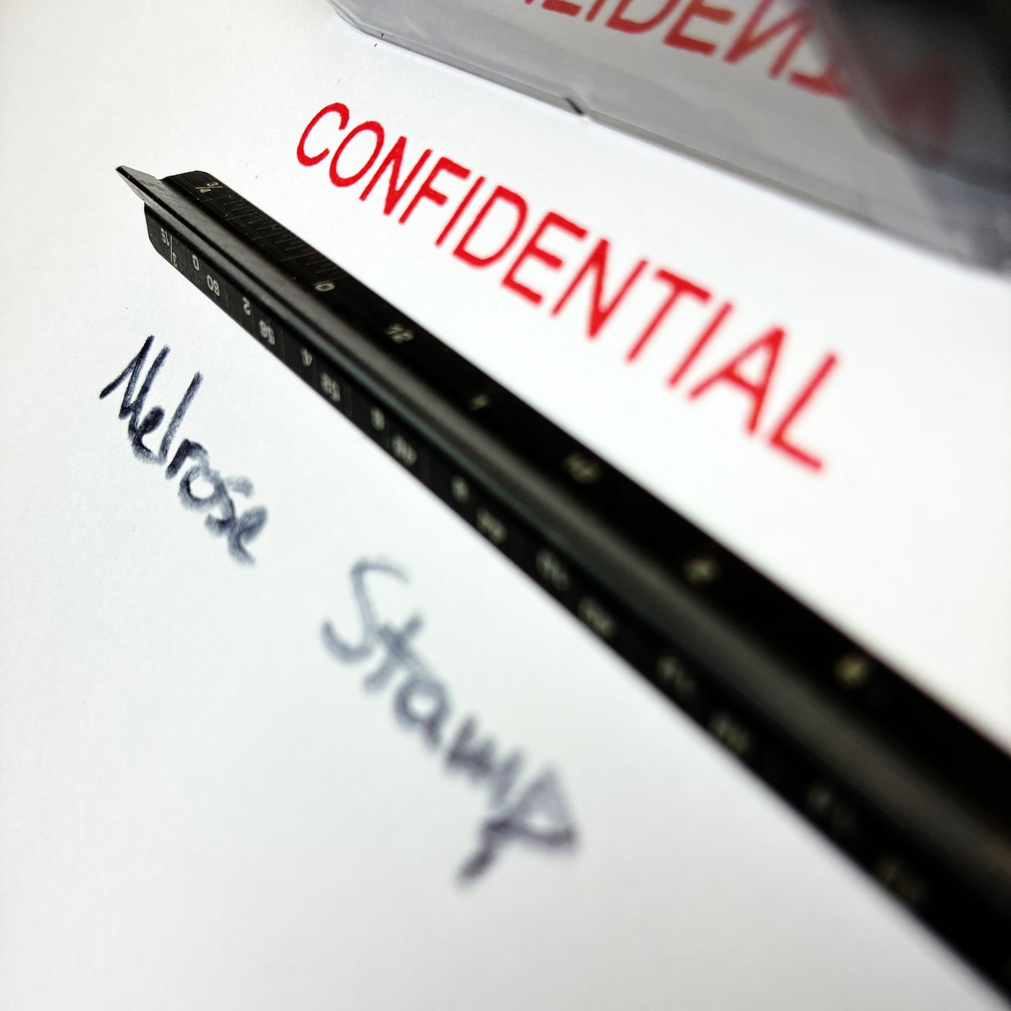 Confidential Rubber Stamp Red Ink Self Inking Ideal 4913