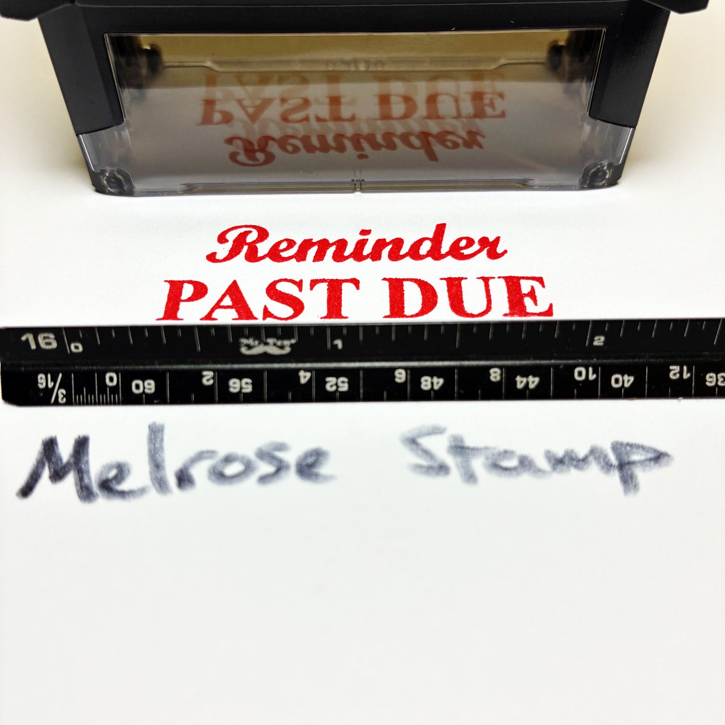 Reminder Past Due Rubber Stamp Red Ink Self Inking Ideal 4913