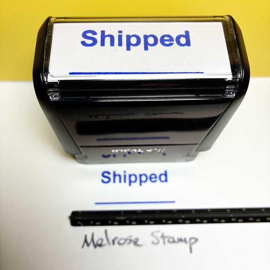 Shipped With Line Rubber Stamp Blue Ink Self Inking Ideal 4913