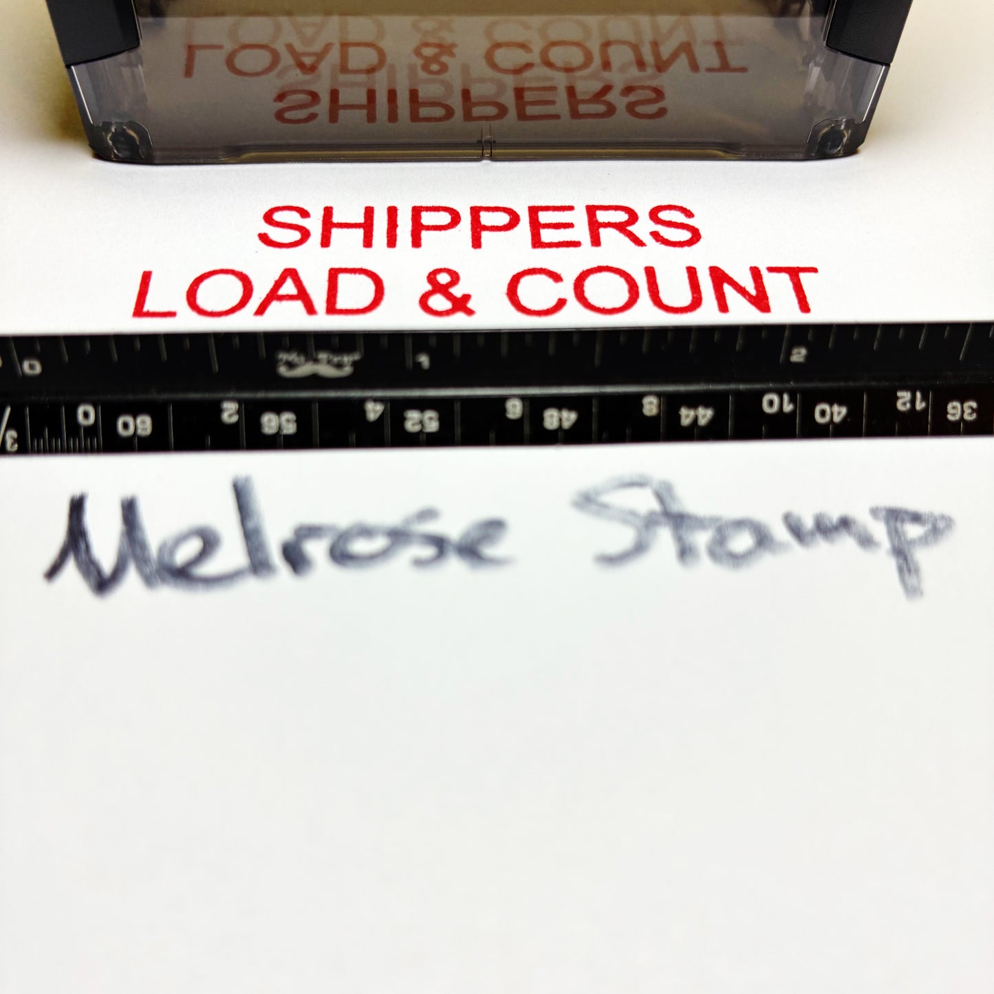 Shippers Load And Count Rubber Stamp Red Ink Self Inking Ideal 4913