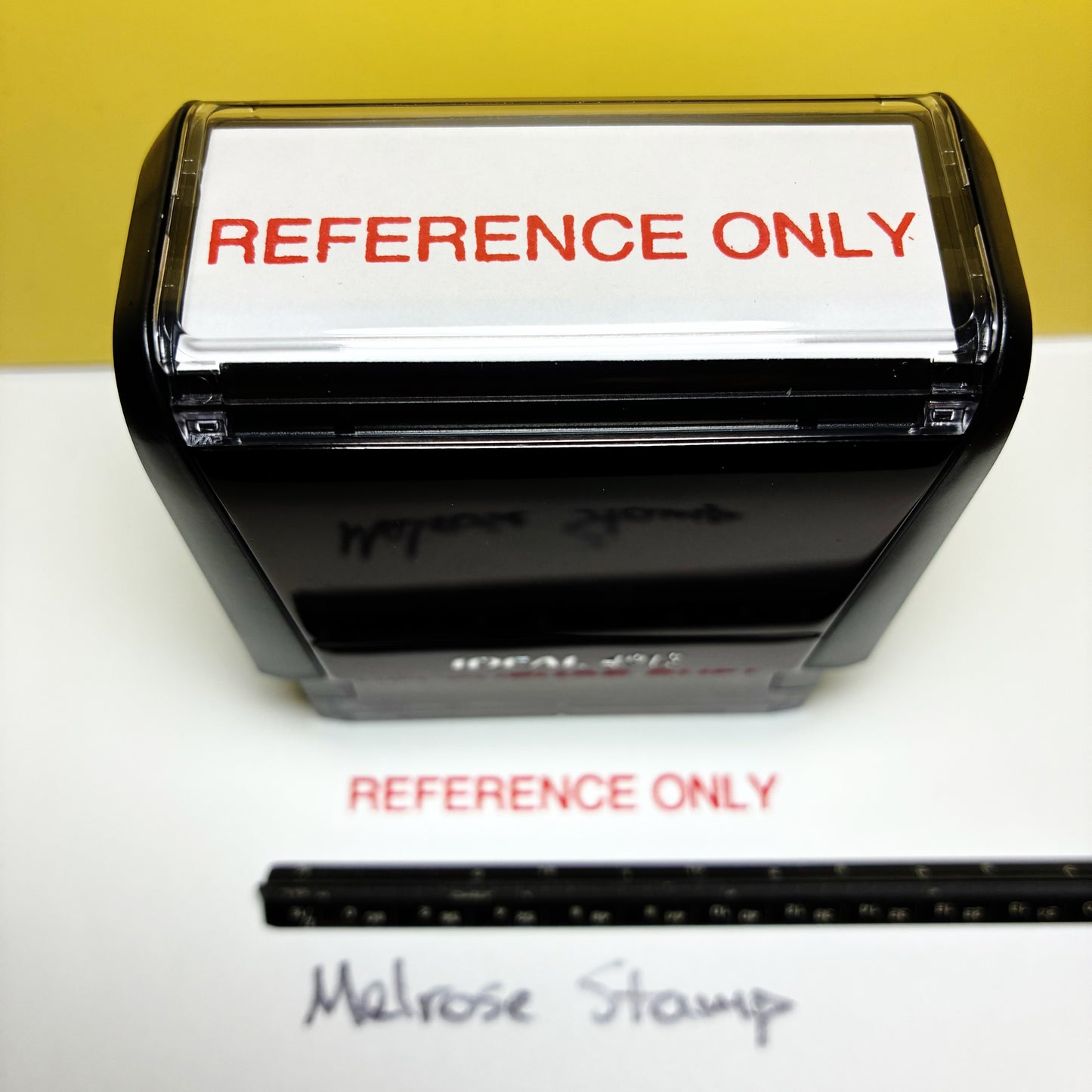 Reference Only Rubber Stamp Red Ink Self Inking Ideal 4913