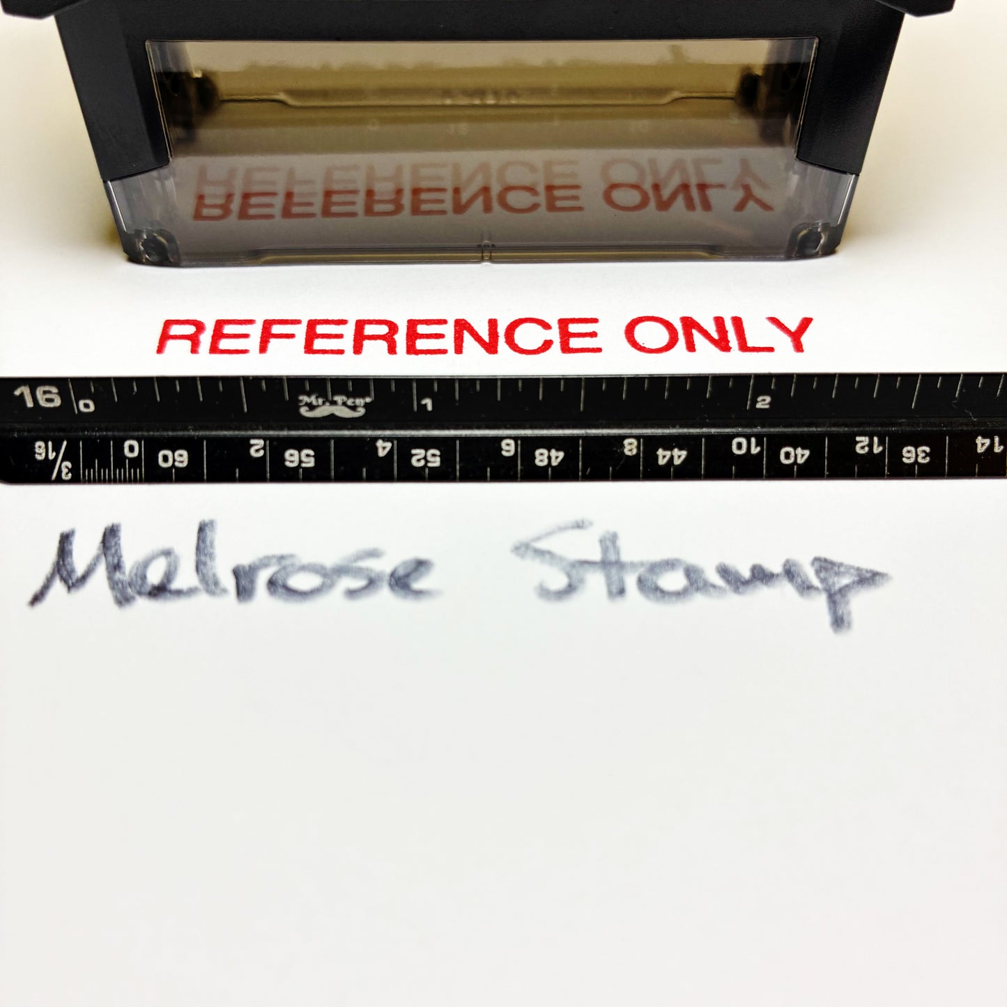Reference Only Rubber Stamp Red Ink Self Inking Ideal 4913
