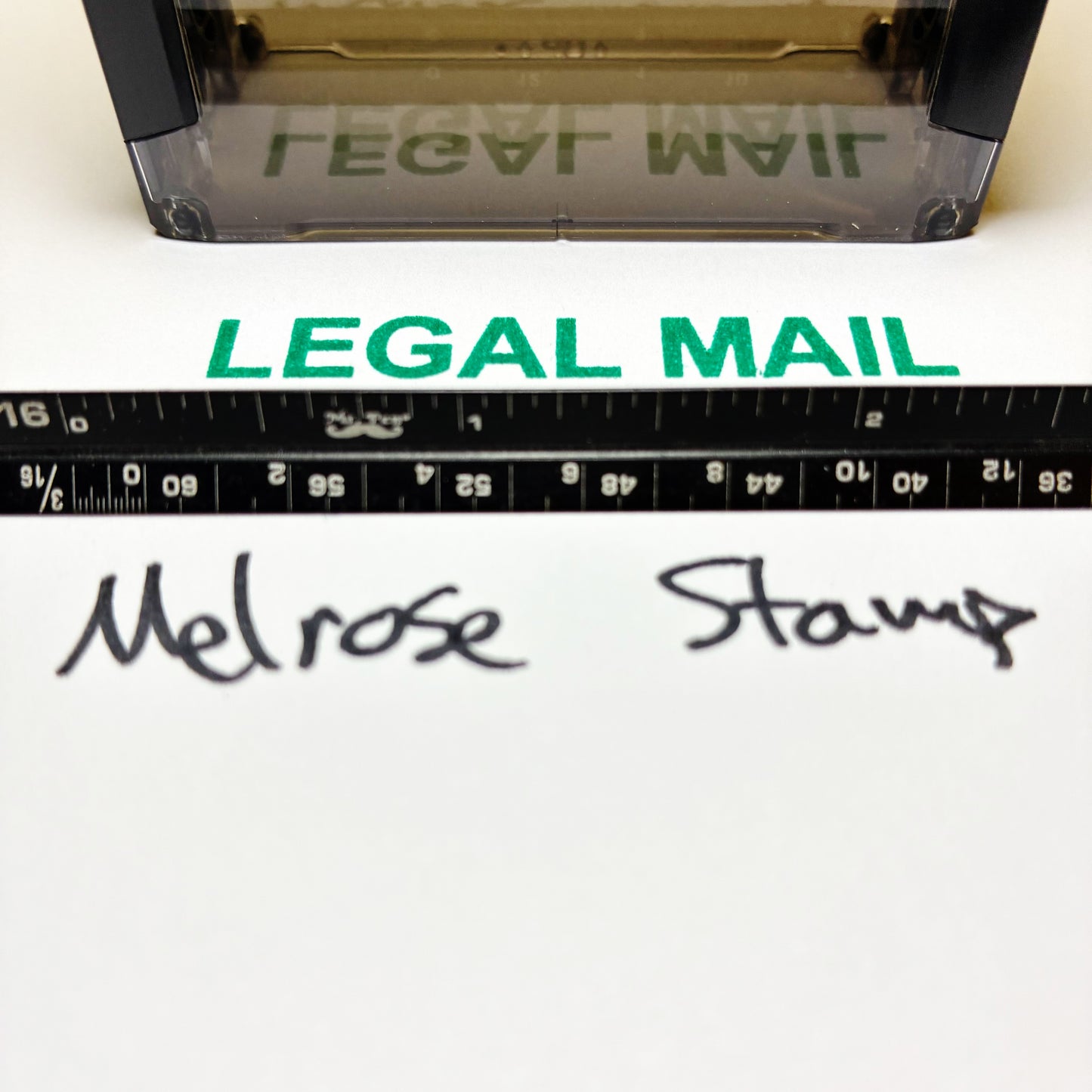 Legal Mail Rubber Stamp Green Ink Self Inking Ideal 4913
