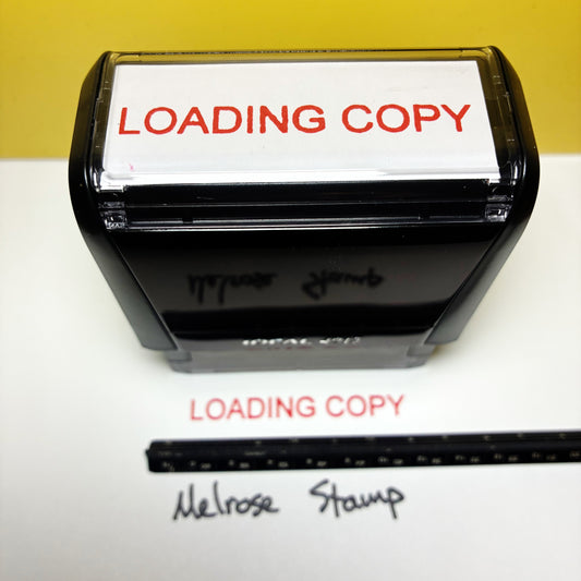 Loading Copy Rubber Stamp Red Ink Self Inking Ideal 4913