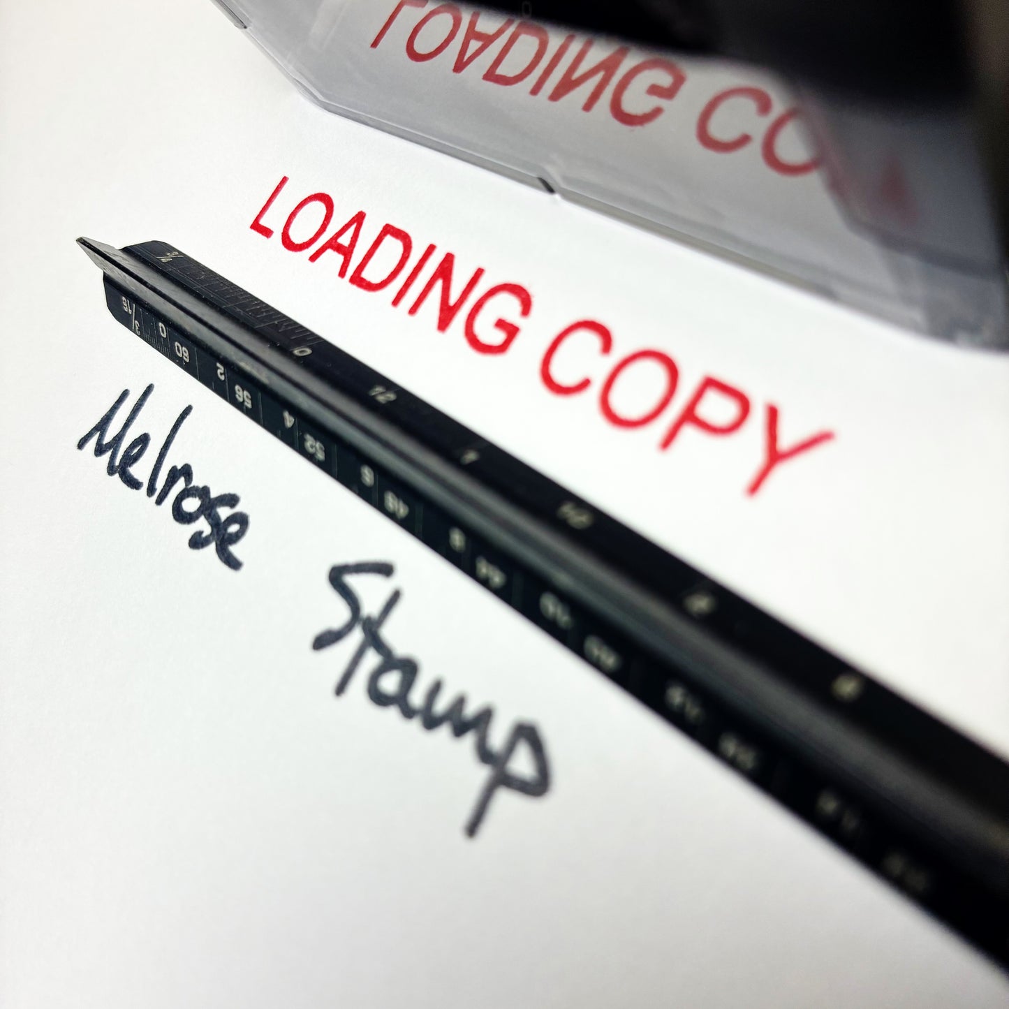 Loading Copy Rubber Stamp Red Ink Self Inking Ideal 4913