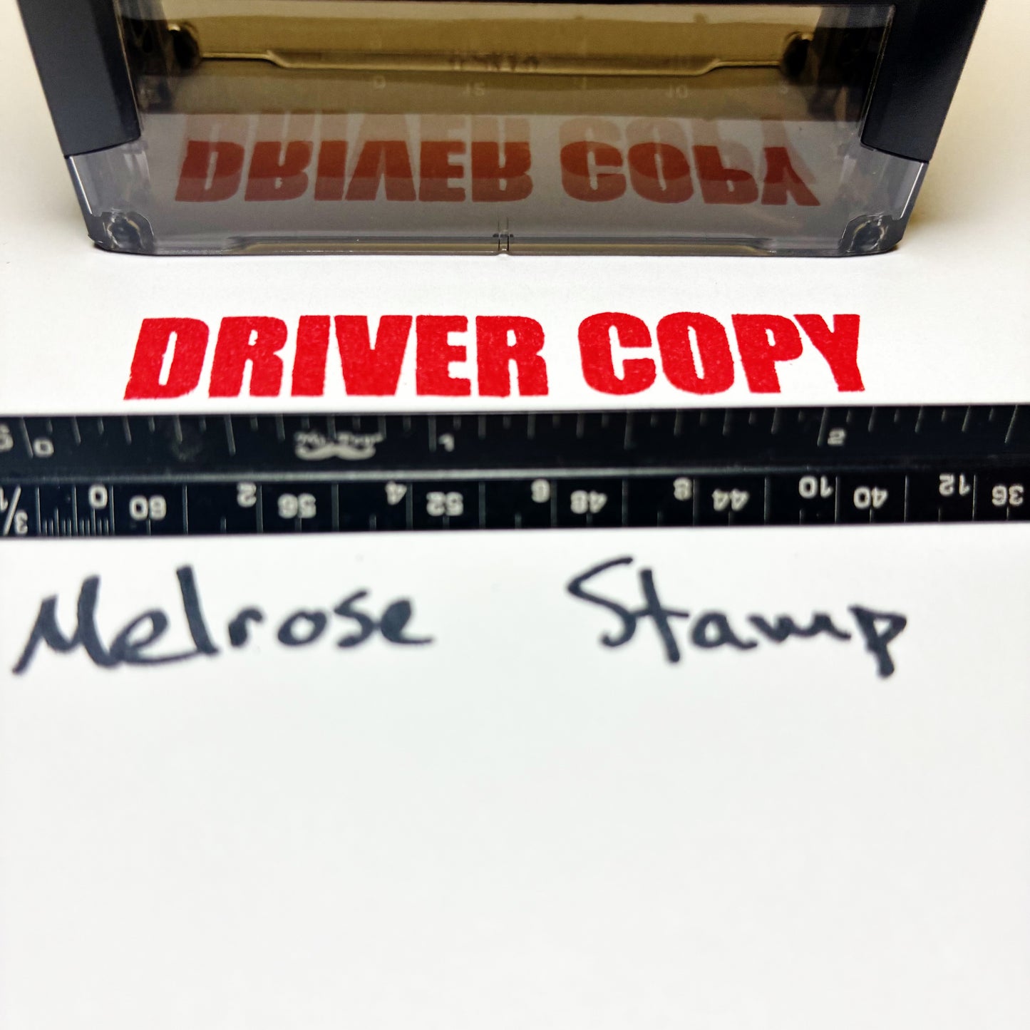 Driver Copy Rubber Stamp Red Ink Self Inking Ideal 4913