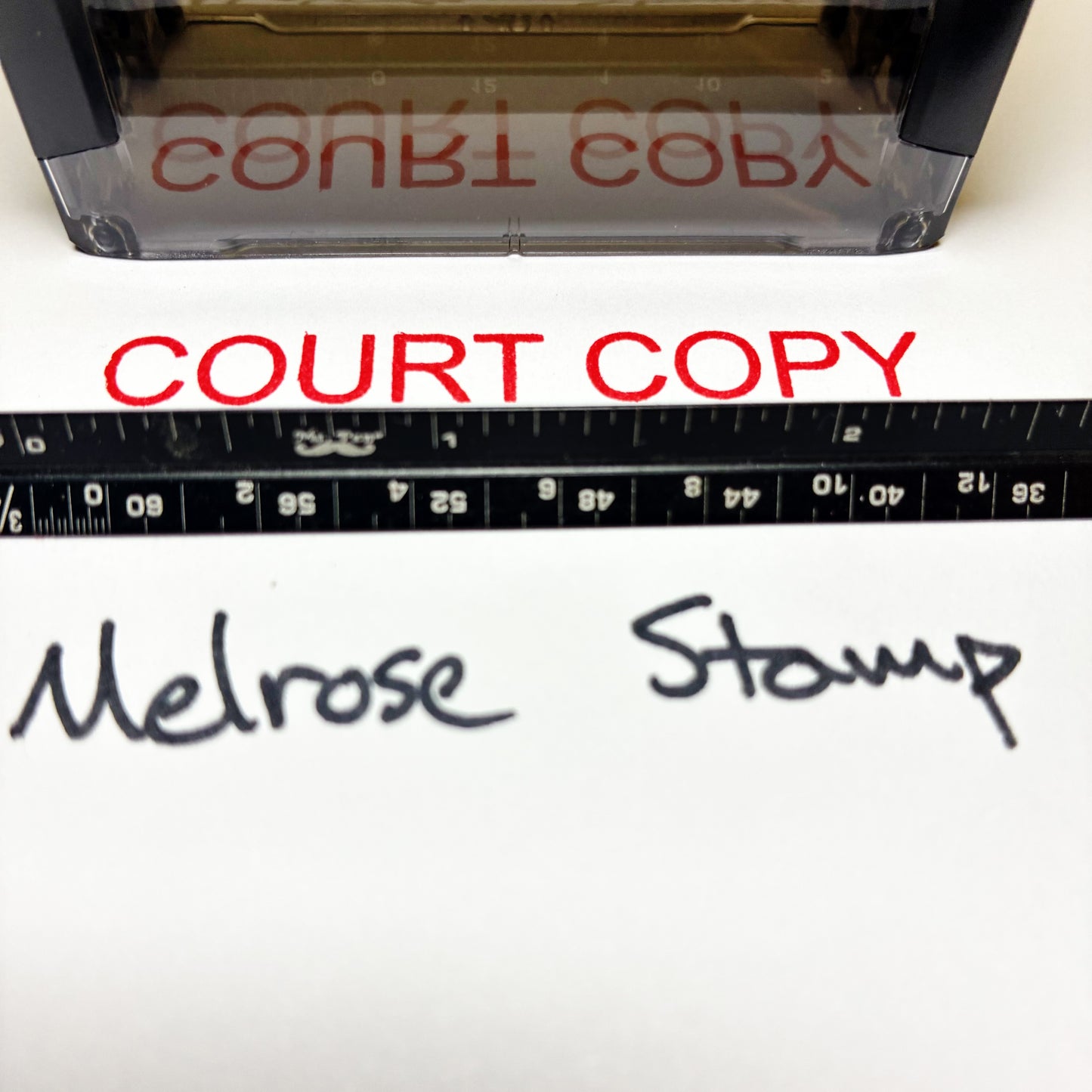 Court Copy Rubber Stamp Red Ink Self Inking Ideal 4913