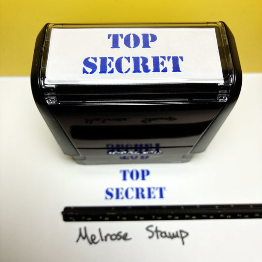 Top Secret Rubber Stamp Blue Ink Self Inking Ideal 4913