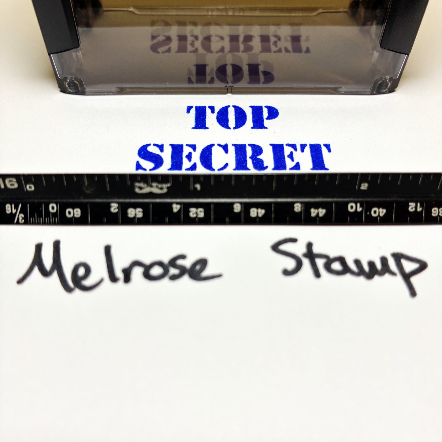 Top Secret Rubber Stamp Blue Ink Self Inking Ideal 4913