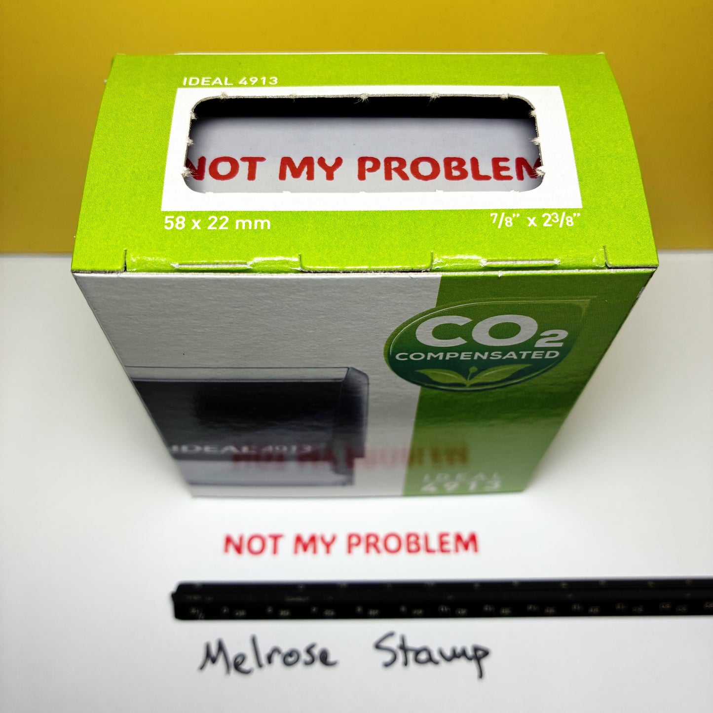 Not My Problem Rubber Stamp Red Ink Self Inking Ideal 4913