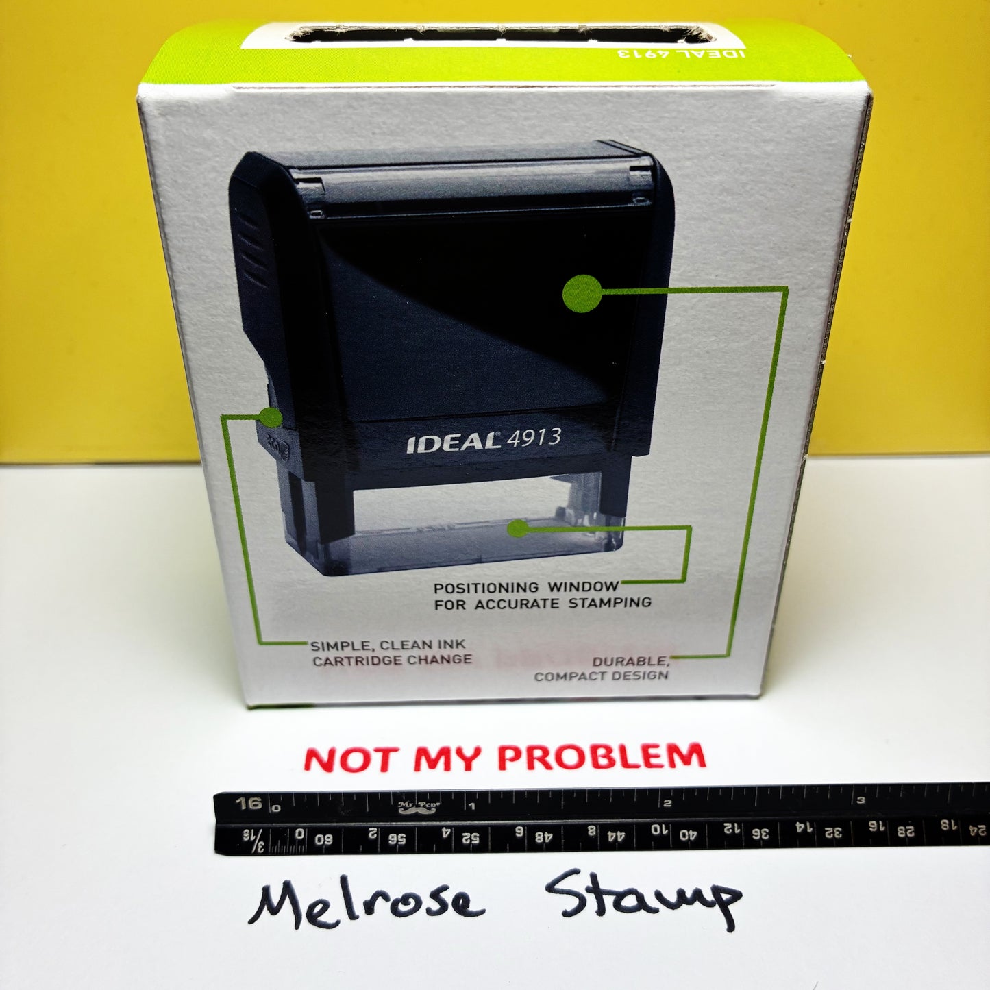 Not My Problem Rubber Stamp Red Ink Self Inking Ideal 4913