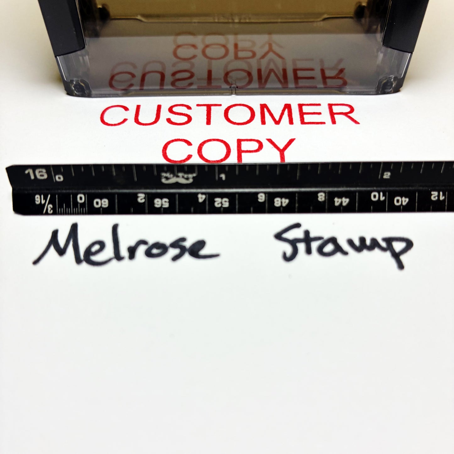 Customer Copy Rubber Stamp Red Ink Self Inking Ideal 4913