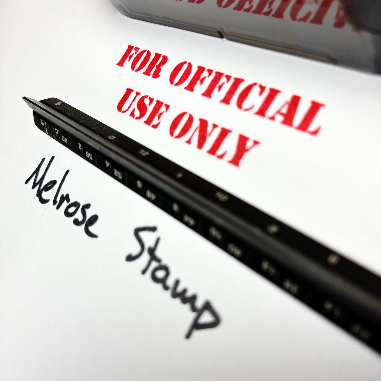 For Official Use Only Rubber Stamp Red Ink Self Inking Ideal 4913