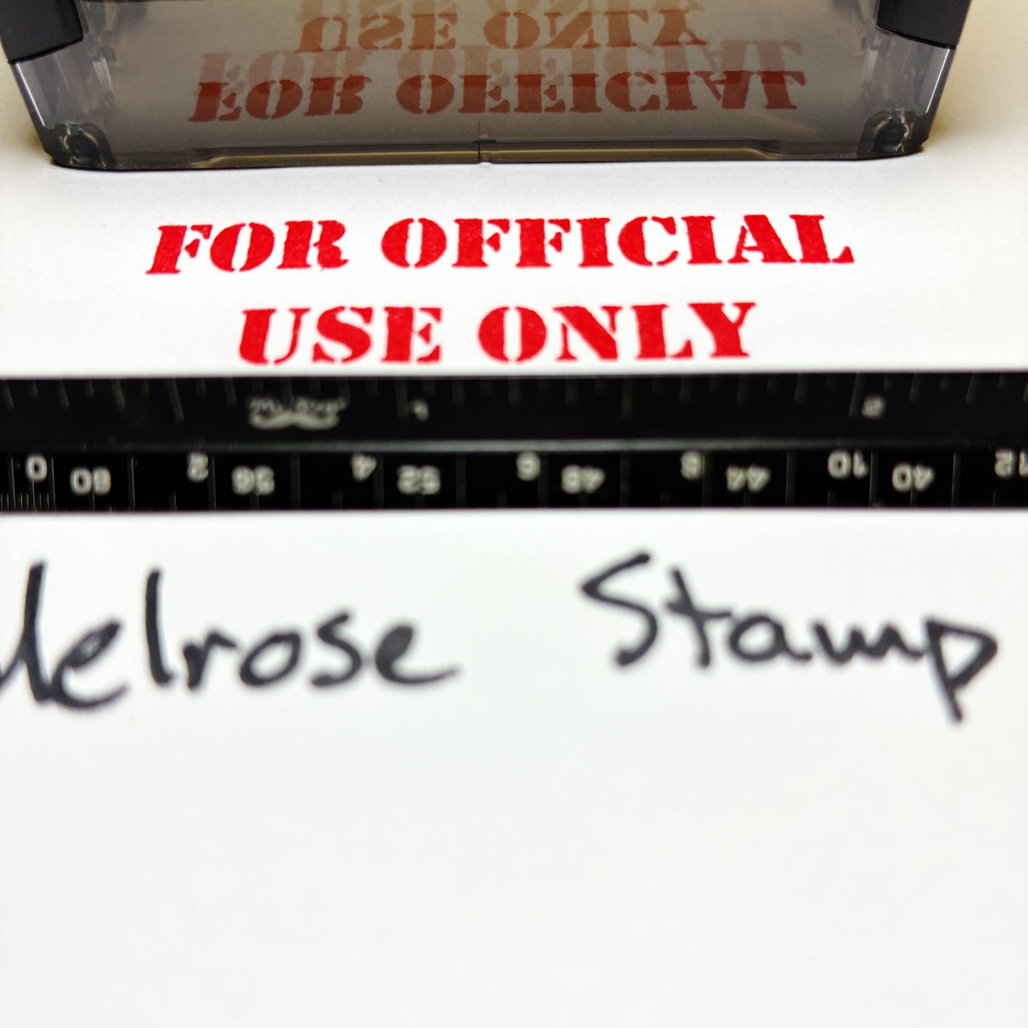 For Official Use Only Rubber Stamp Red Ink Self Inking Ideal 4913