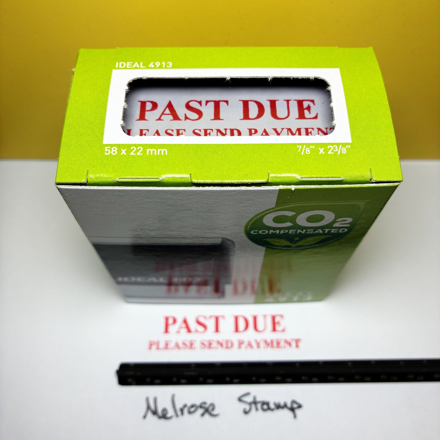 Past Due Please Send Payment Rubber Stamp Red Ink Ideal 4913