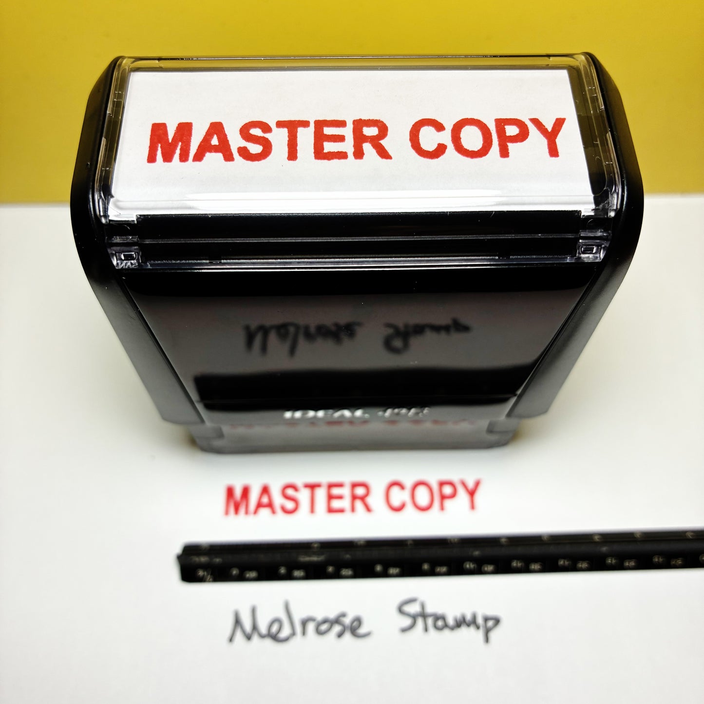 Master Copy Rubber Stamp Red Ink Self Inking Ideal 4913