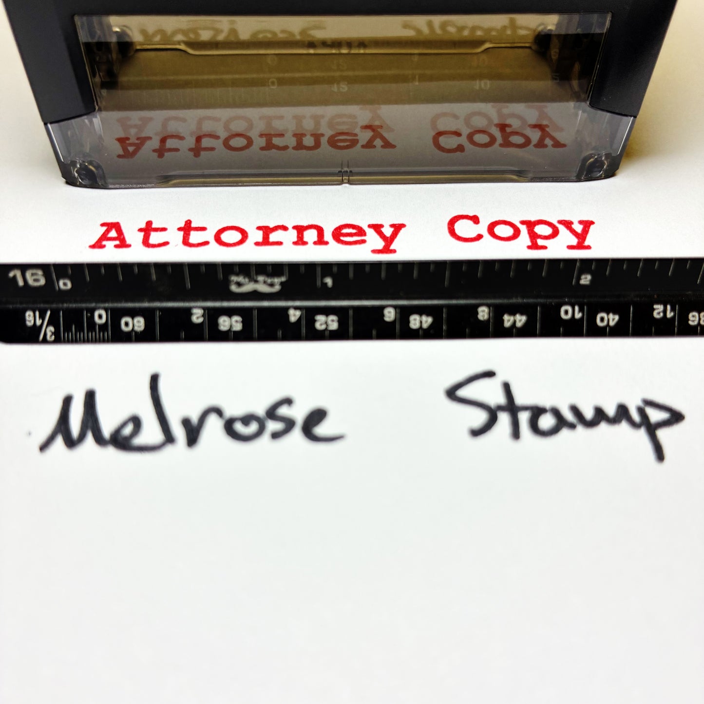 Attorney Copy Rubber Stamp Red Ink Self Inking Ideal 4913