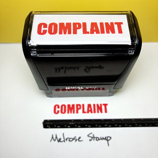 Complaint Rubber Stamp Red Ink Self Inking Ideal 4913