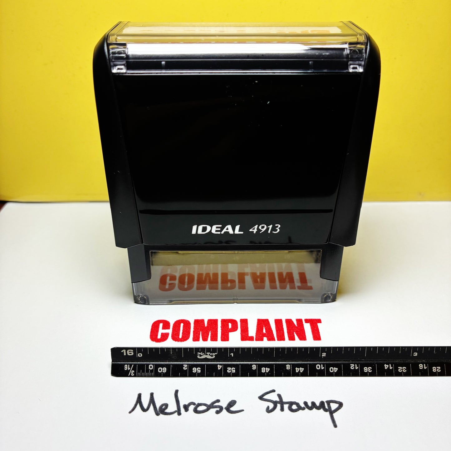 Complaint Rubber Stamp Red Ink Self Inking Ideal 4913