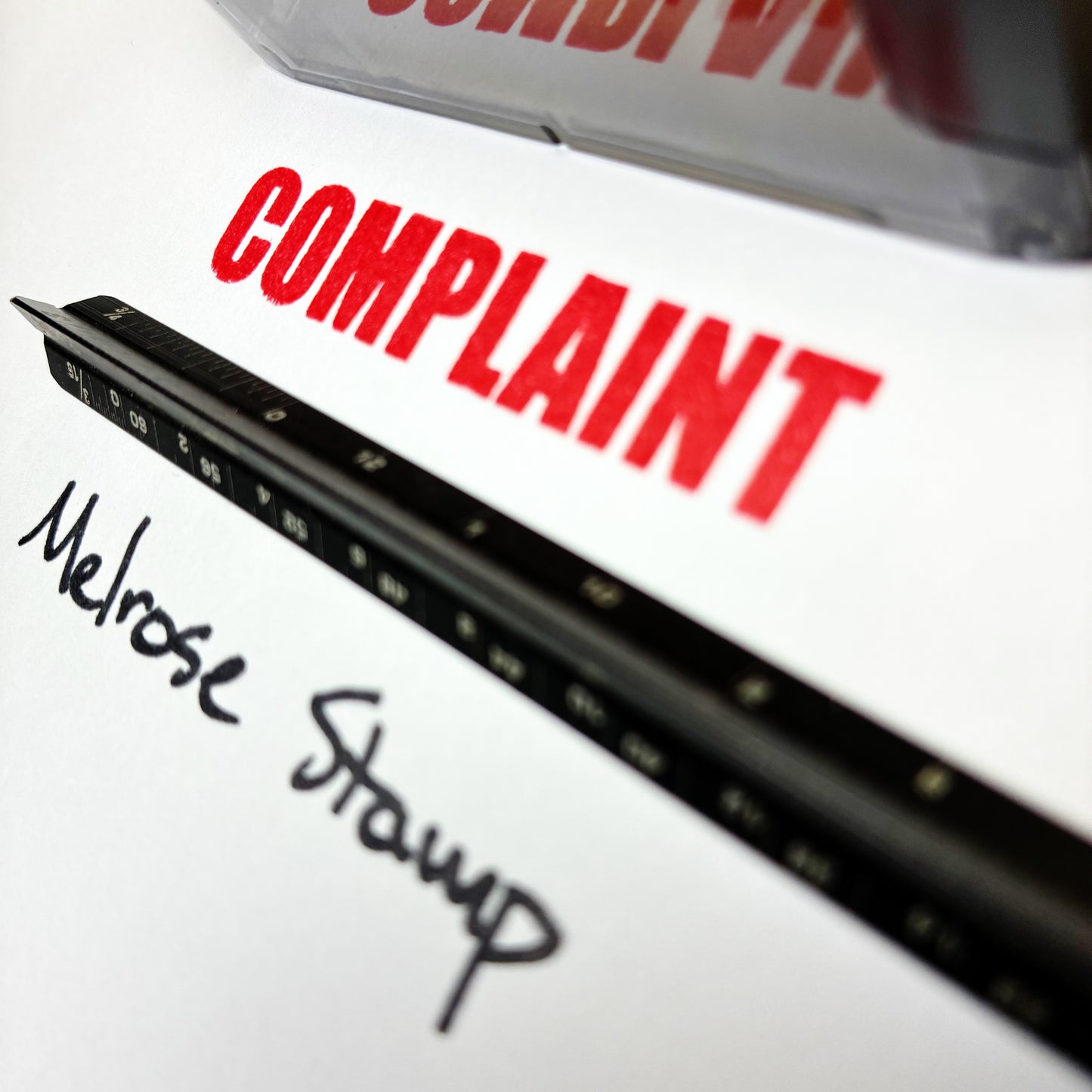 Complaint Rubber Stamp Red Ink Self Inking Ideal 4913
