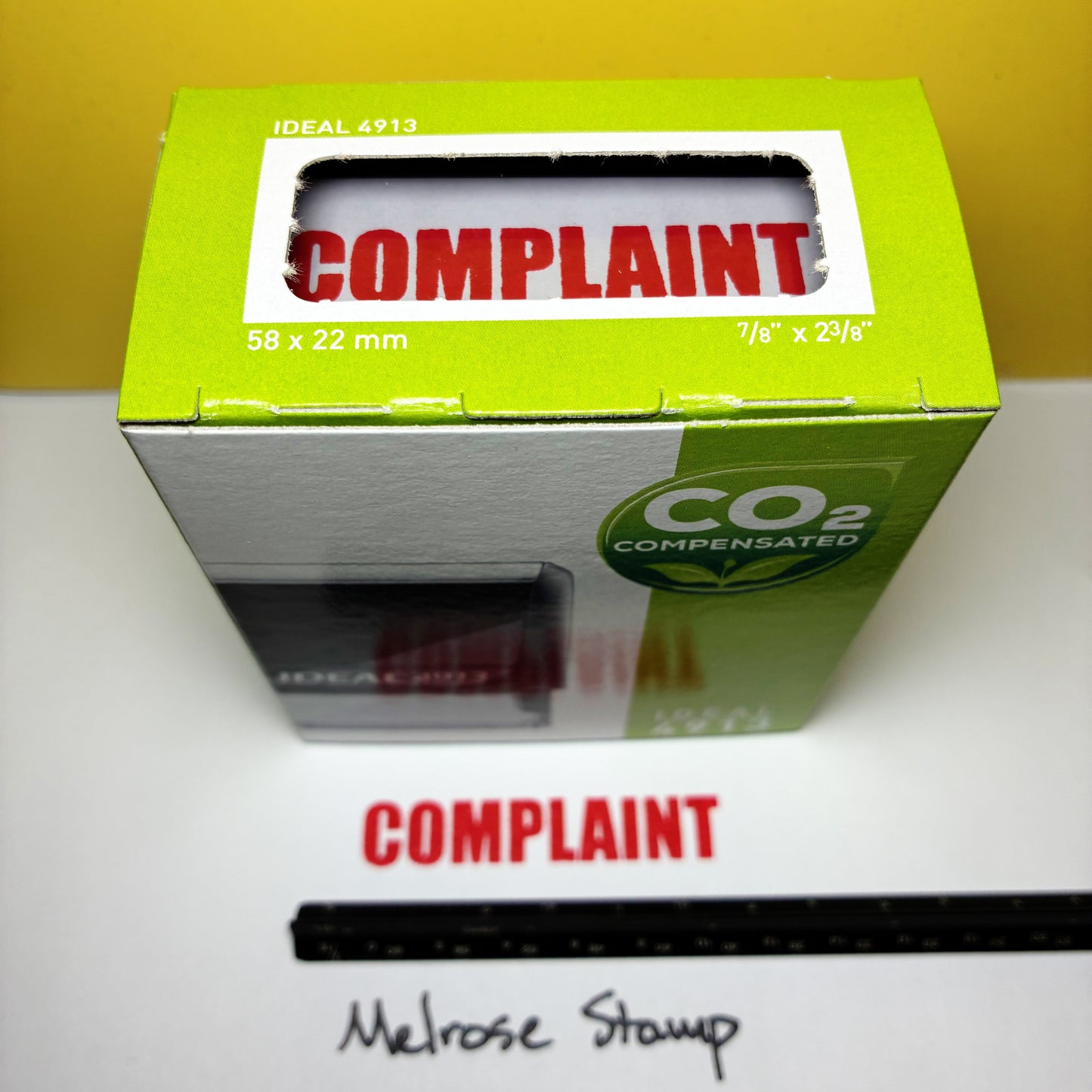 Complaint Rubber Stamp Red Ink Self Inking Ideal 4913