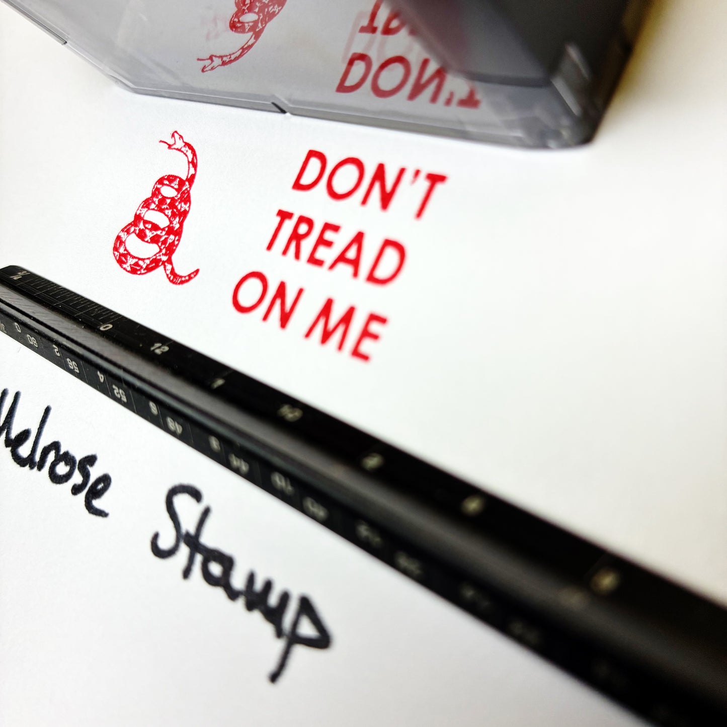 Dont Tread On Me Rubber Stamp Red Ink Self Inking Ideal 4913