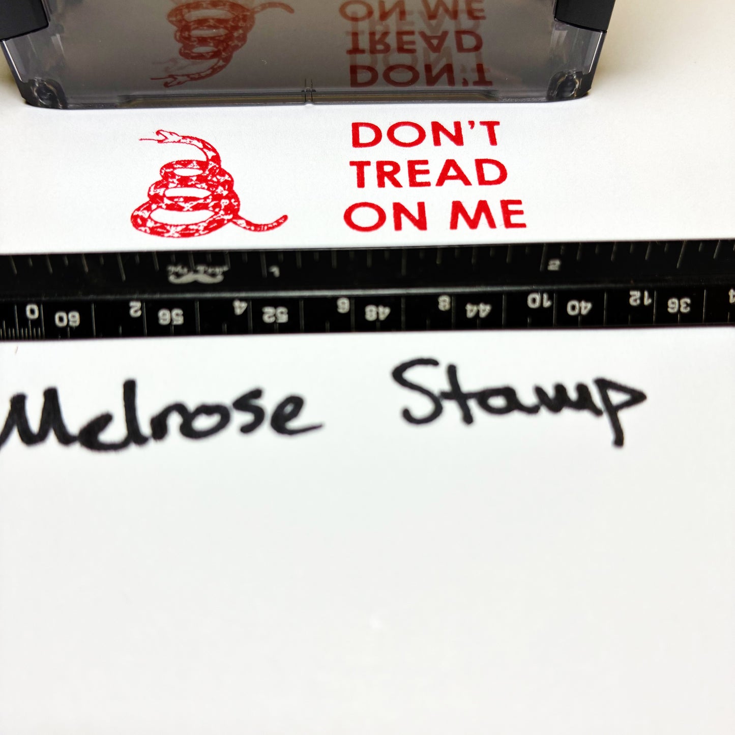 Dont Tread On Me Rubber Stamp Red Ink Self Inking Ideal 4913