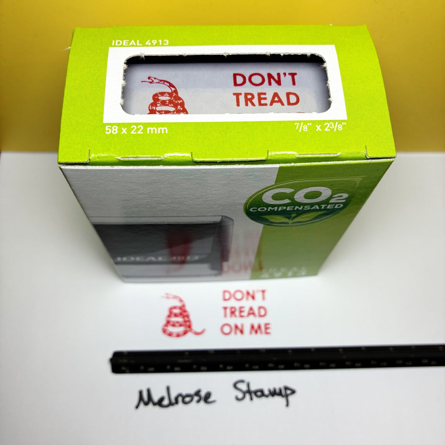 Dont Tread On Me Rubber Stamp Red Ink Self Inking Ideal 4913