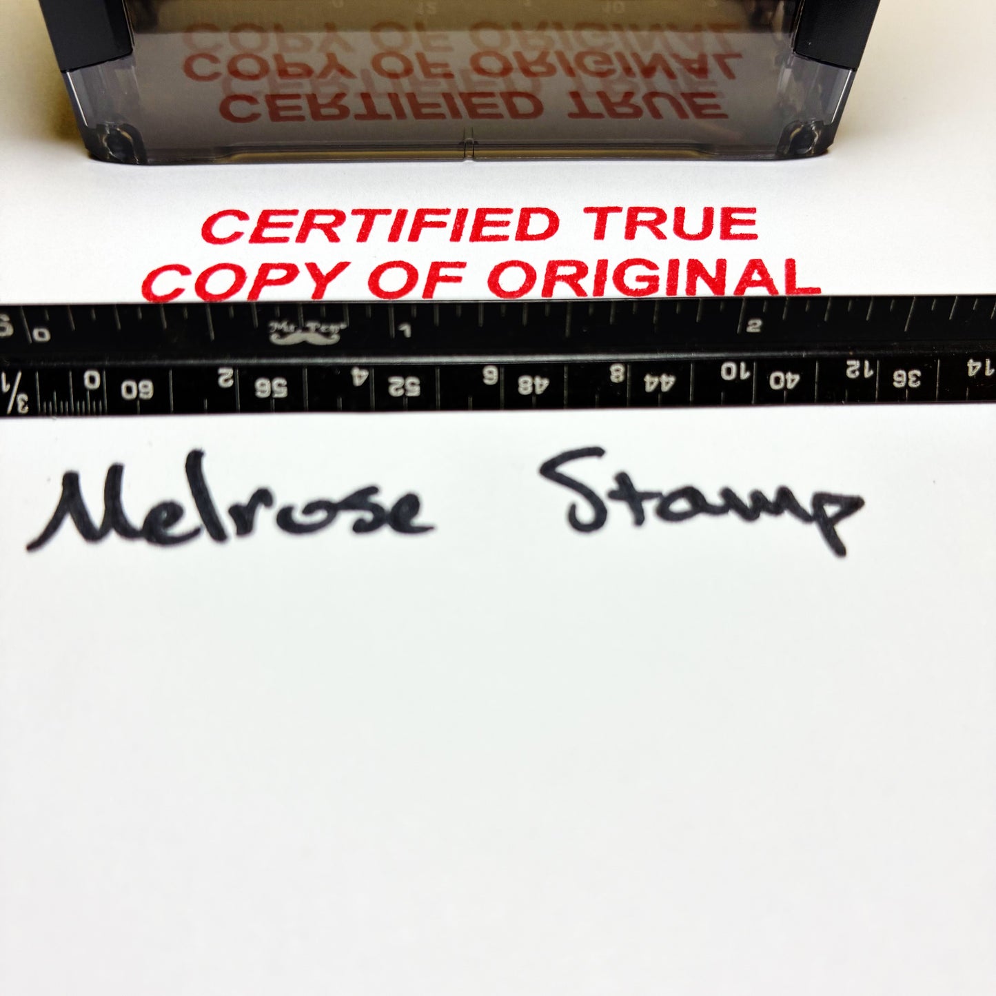 Certified True Copy Of Original Rubber Stamp Red Ink Self Inking Ideal 4913