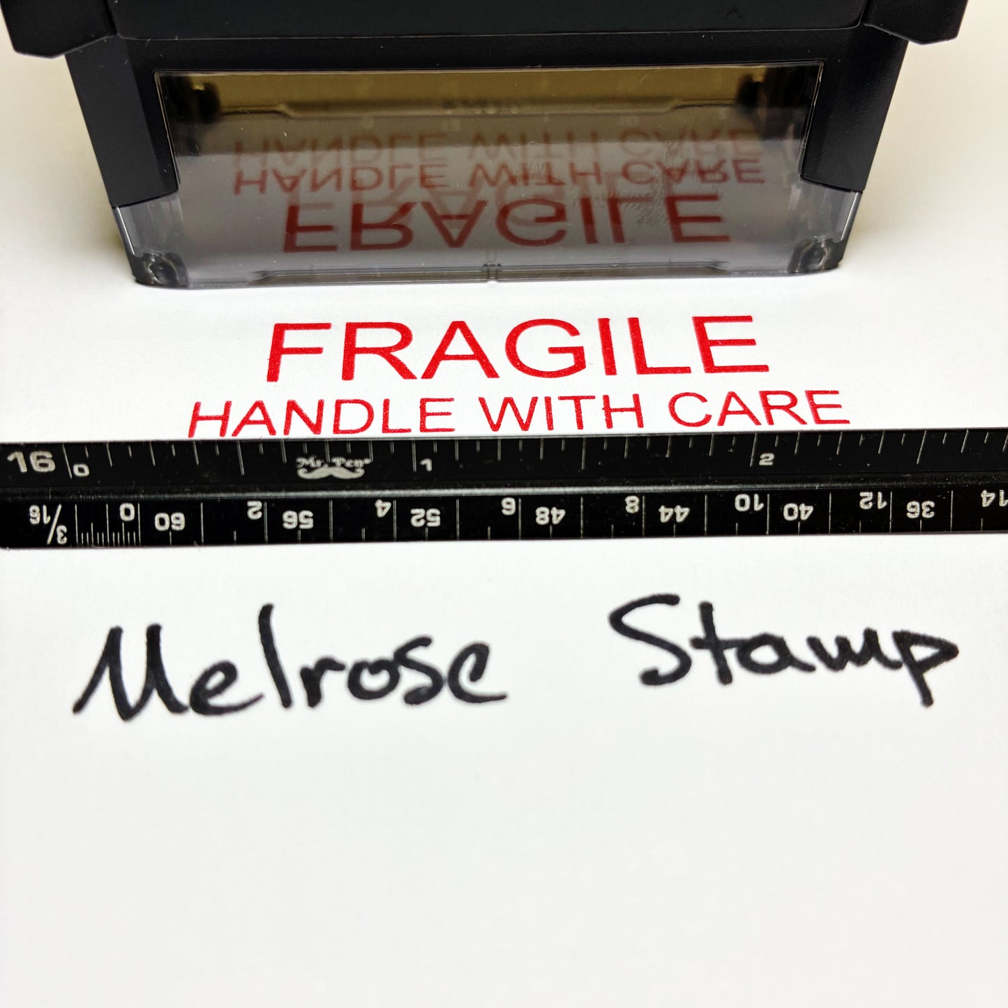 Fragile Handle With Care Rubber Stamp Red Ink Self Inking Ideal 4913