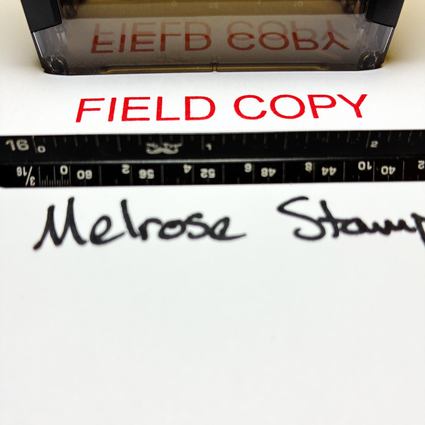 Field Copy Rubber Stamp Red Ink Ideal 4913