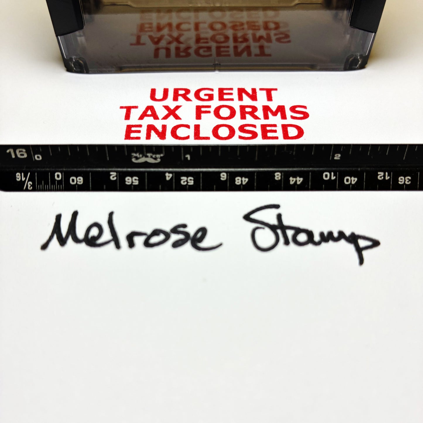Urgent Tax Forms Enclosed Rubber Stamp Ted Ink Self Inking Ideal 4913