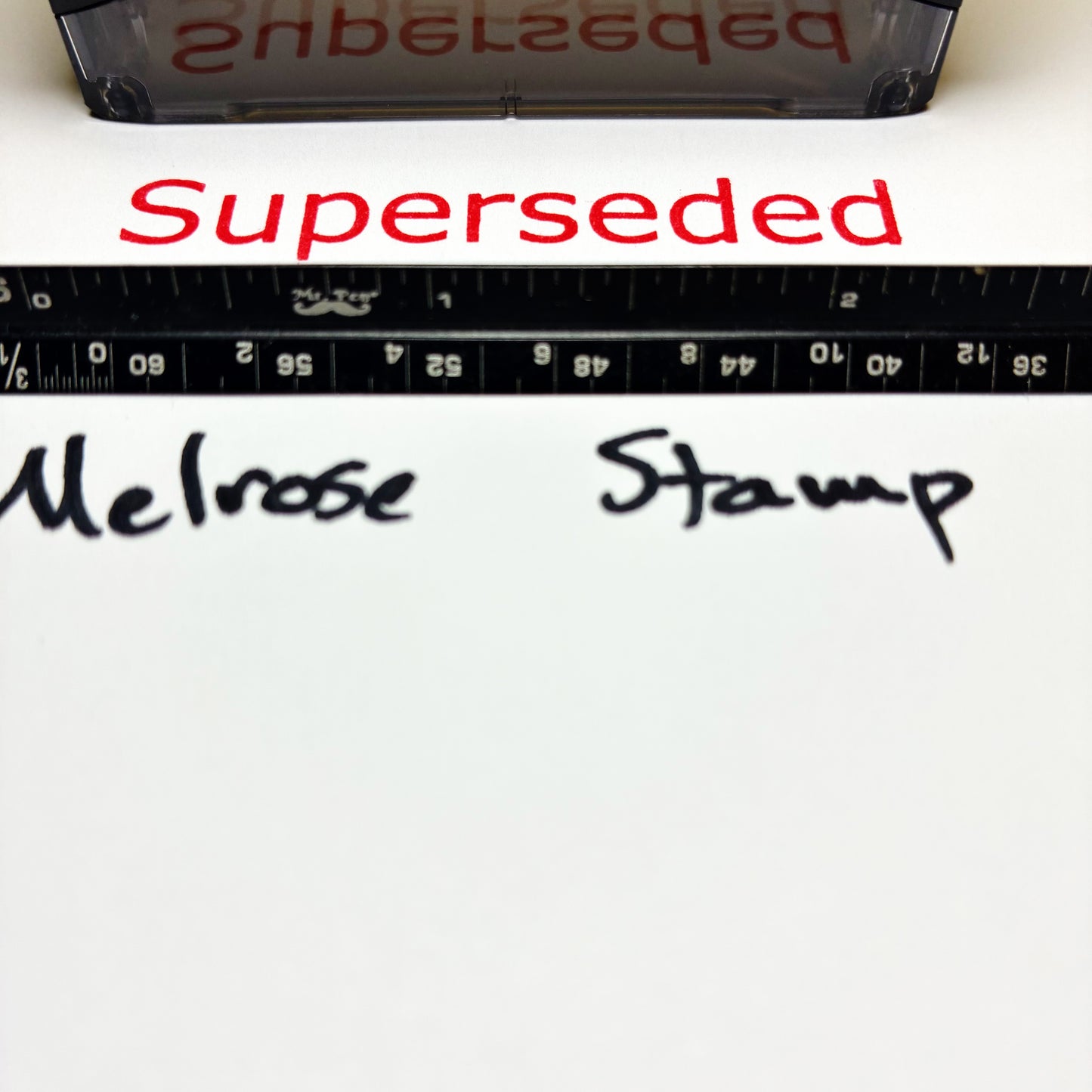 Superseded Rubber Stamp Red Ink Self Inking Ideal 4913
