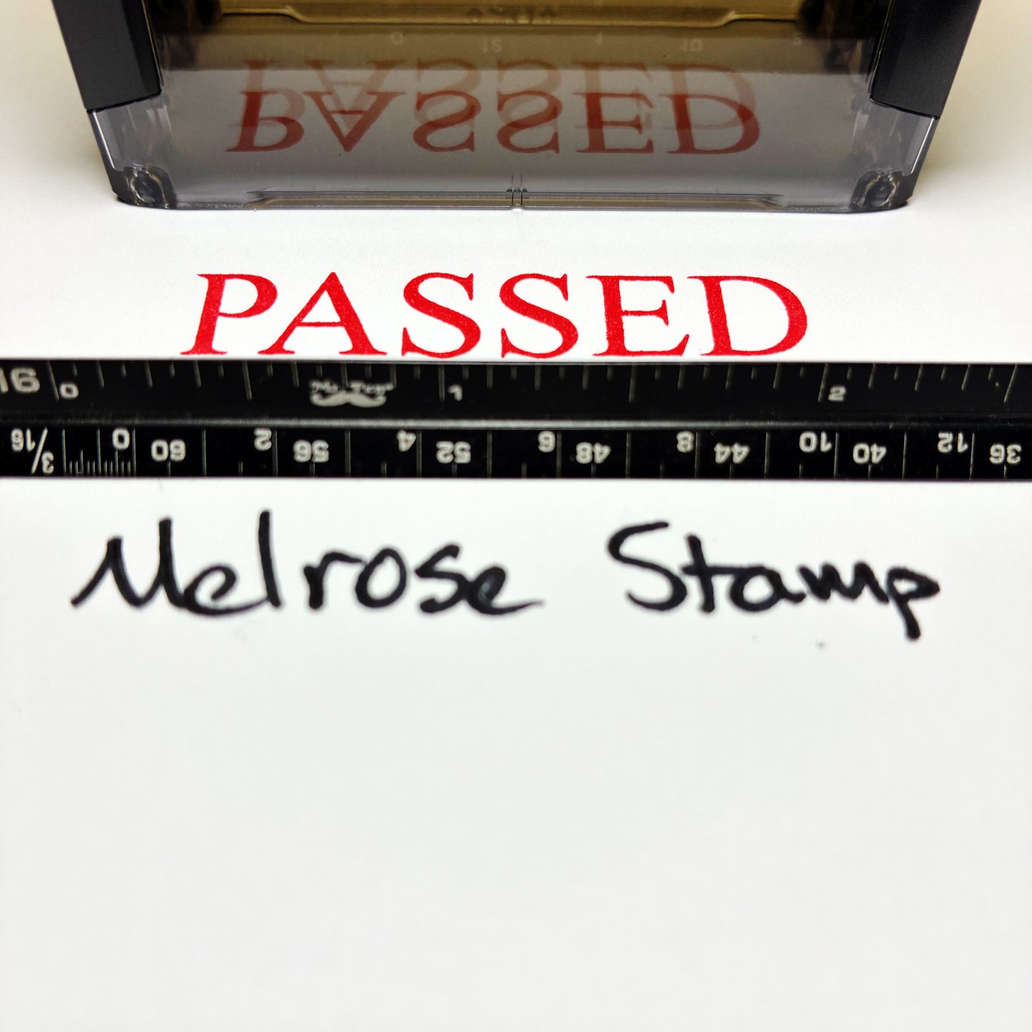Passed Rubber Stamp Red Ink Self Inking Ideal 4913