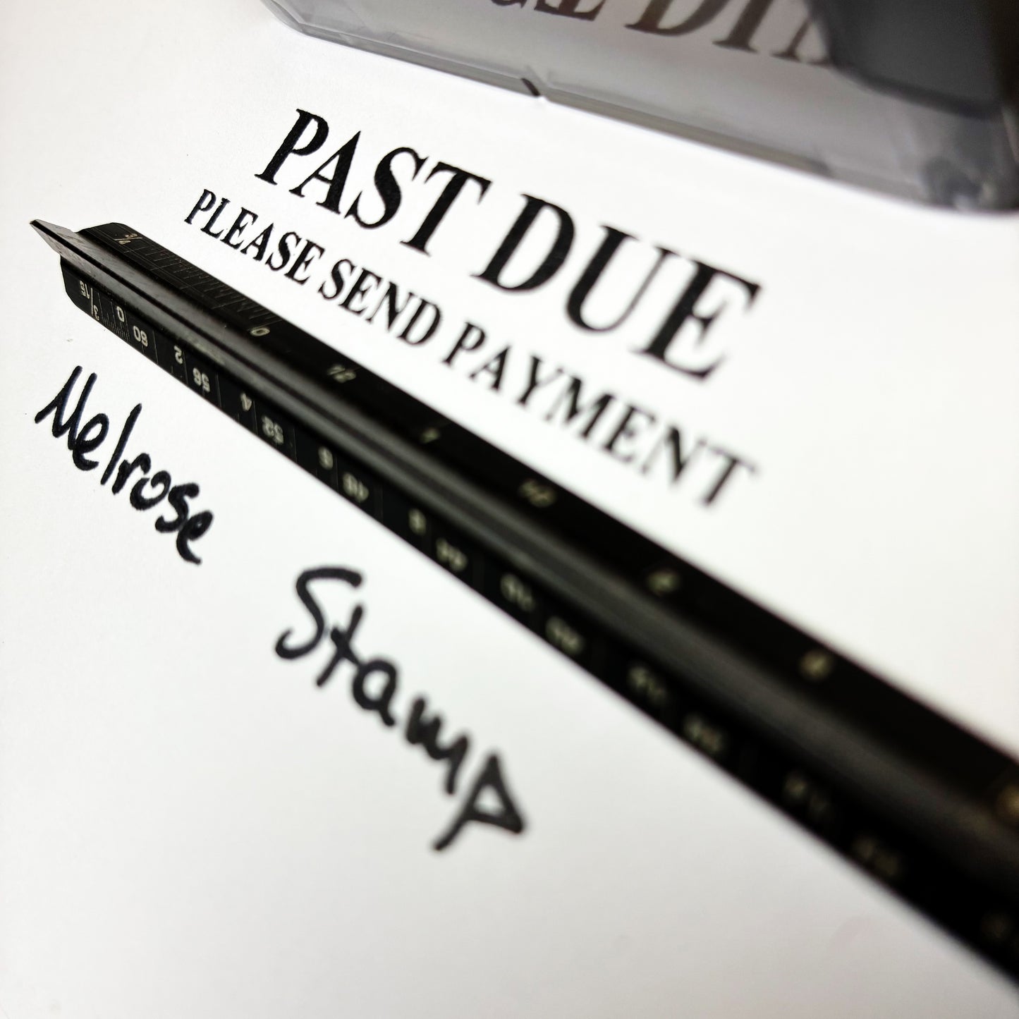 Past Due Please Send Payment Rubber Stamp Black Ink Ideal 4913