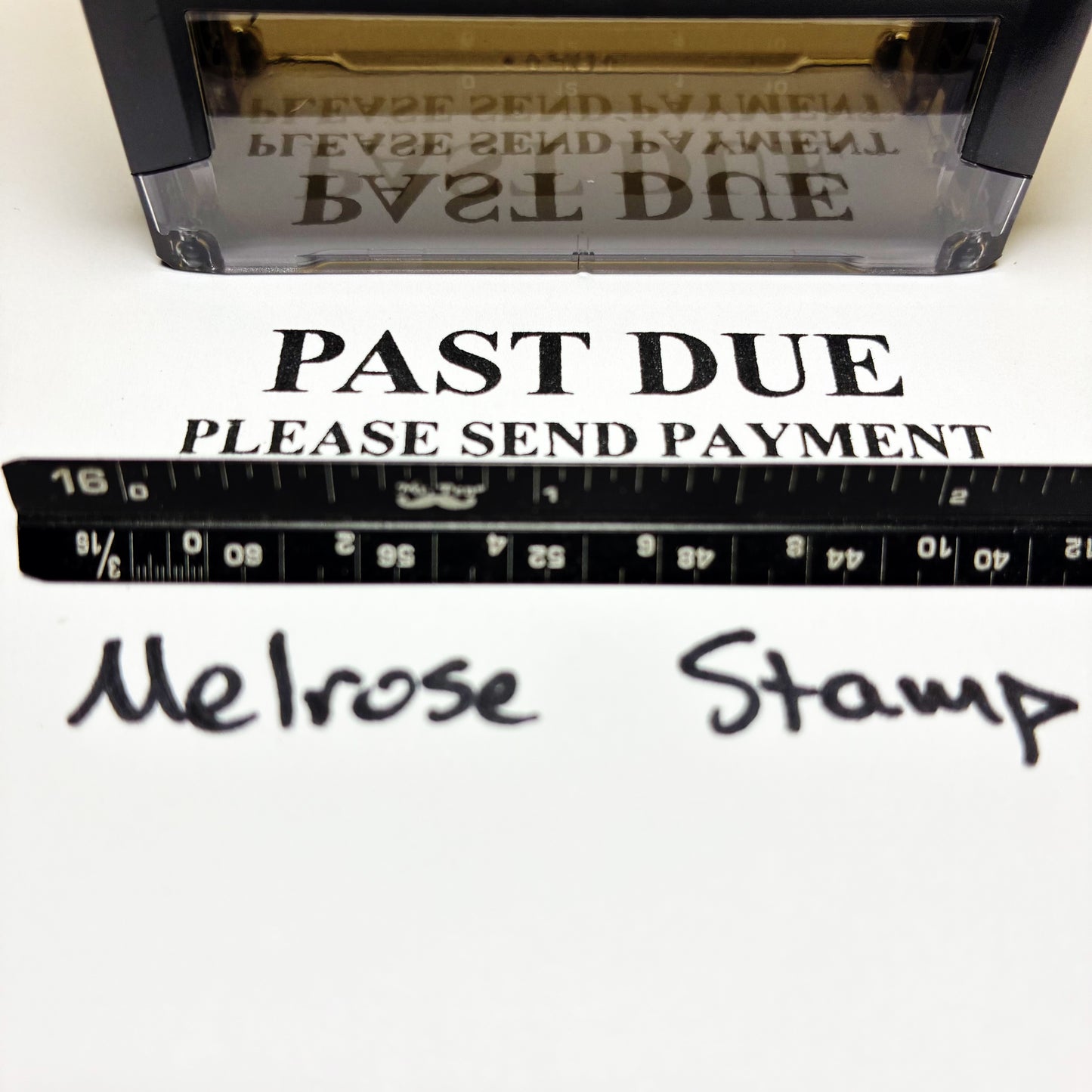 Past Due Please Send Payment Rubber Stamp Black Ink Ideal 4913