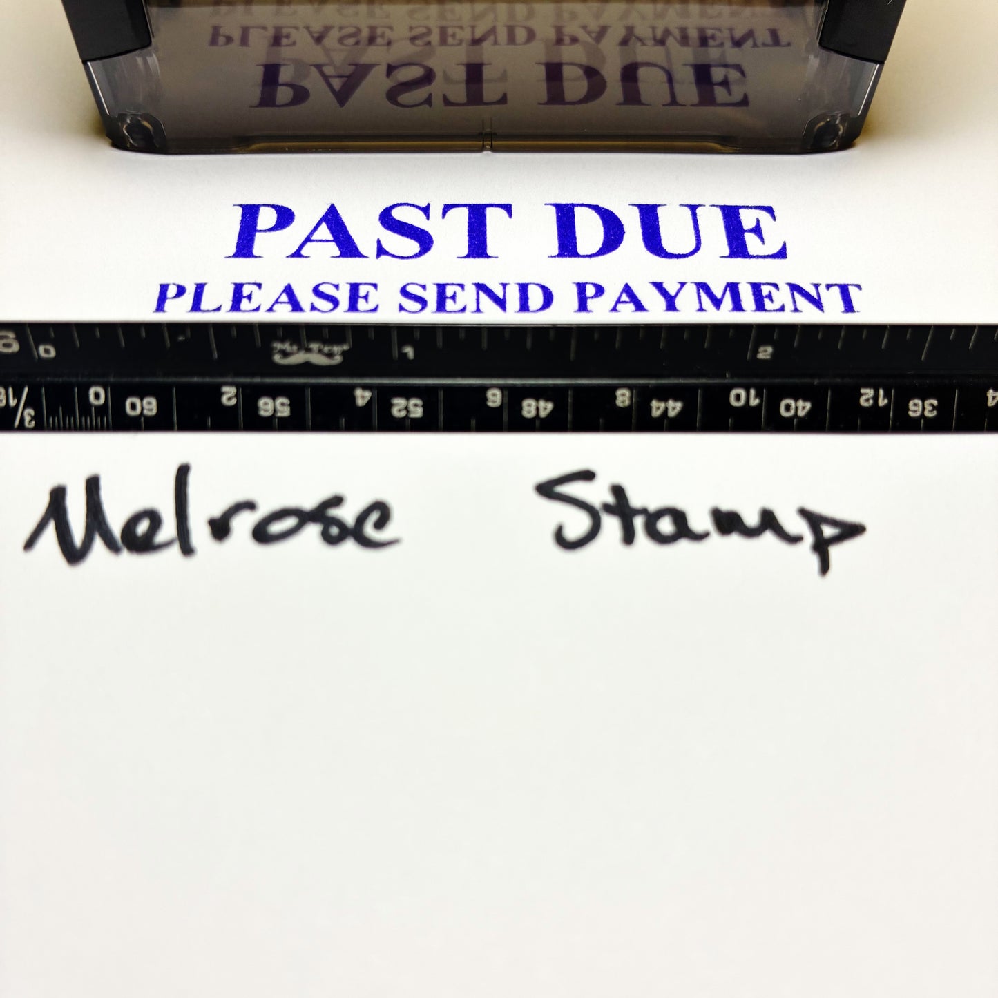 Past Due Please Send Payment Rubber Stamp Blue Ink Ideal 4913
