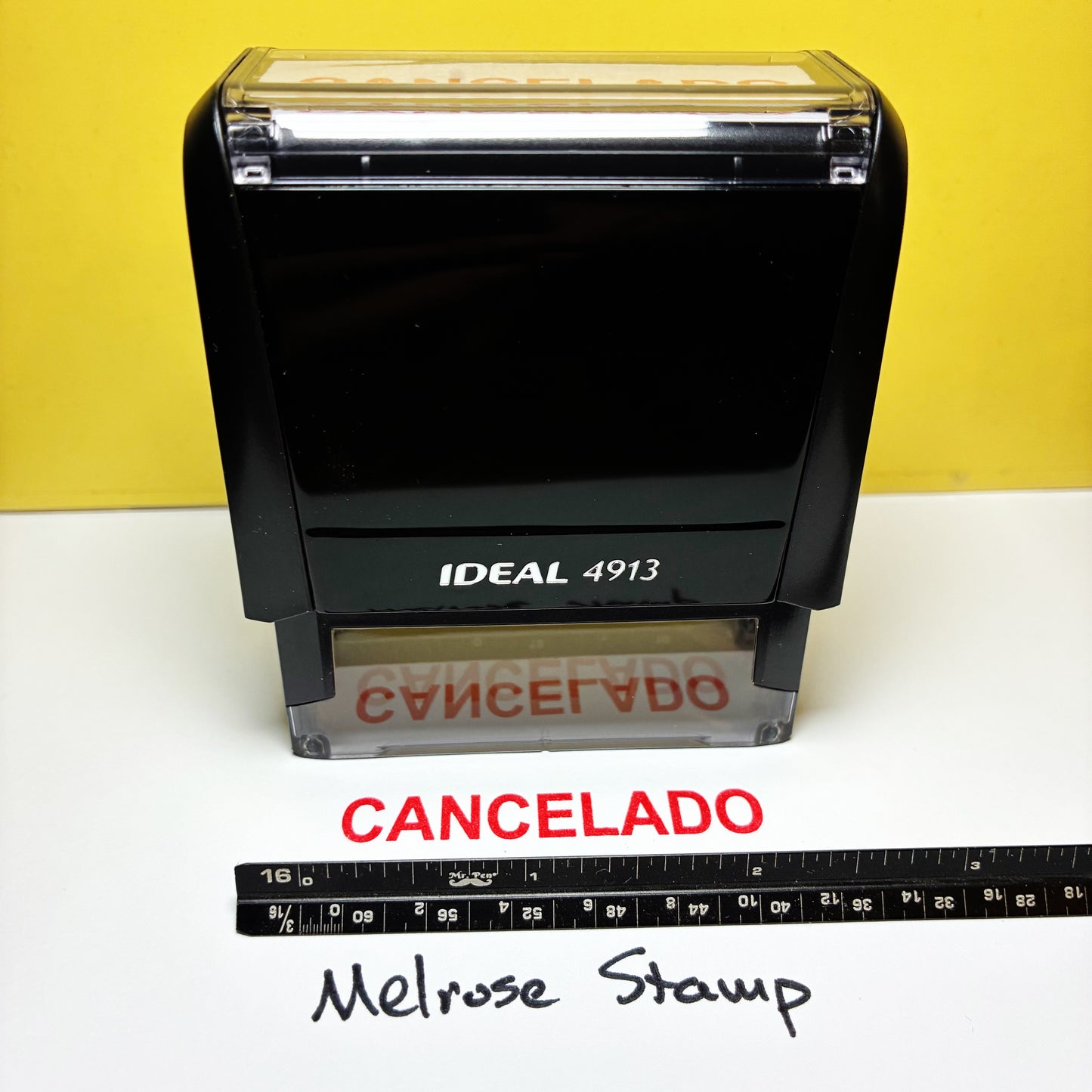 Cancelado Rubber Stamp Red Ink Self Inking Ideal 4913 (Copy)