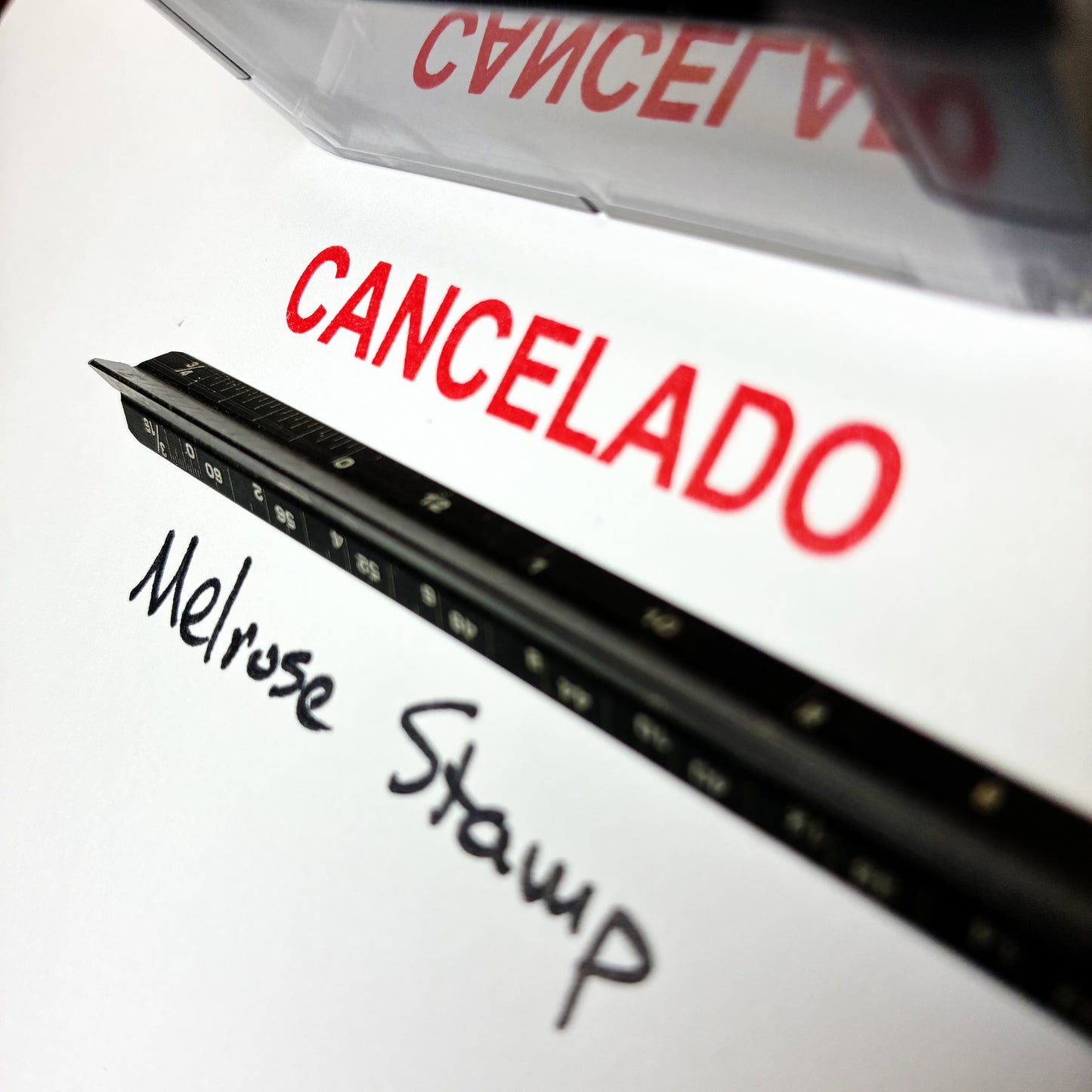 Cancelado Rubber Stamp Red Ink Self Inking Ideal 4913 (Copy)