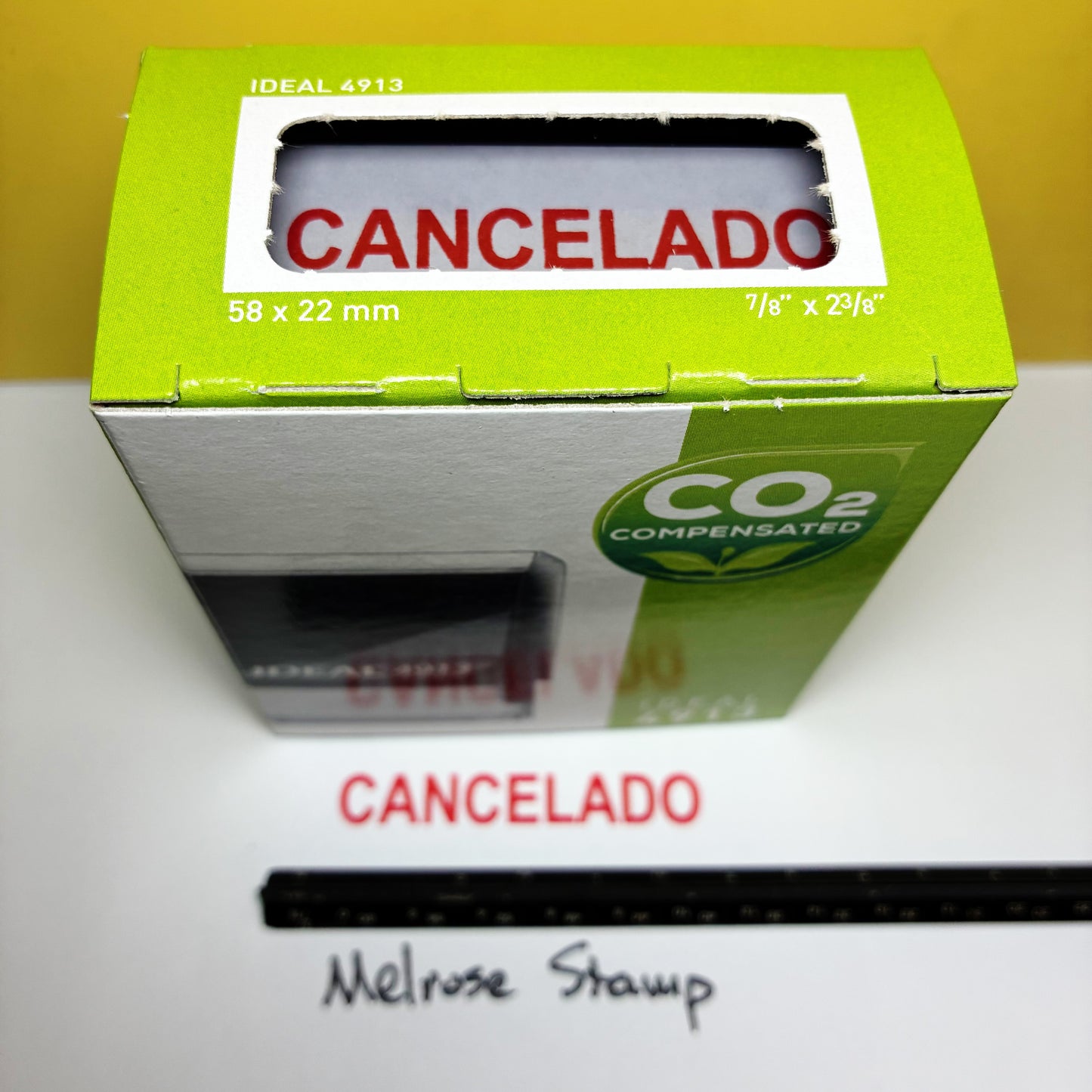 Cancelado Rubber Stamp Red Ink Self Inking Ideal 4913 (Copy)