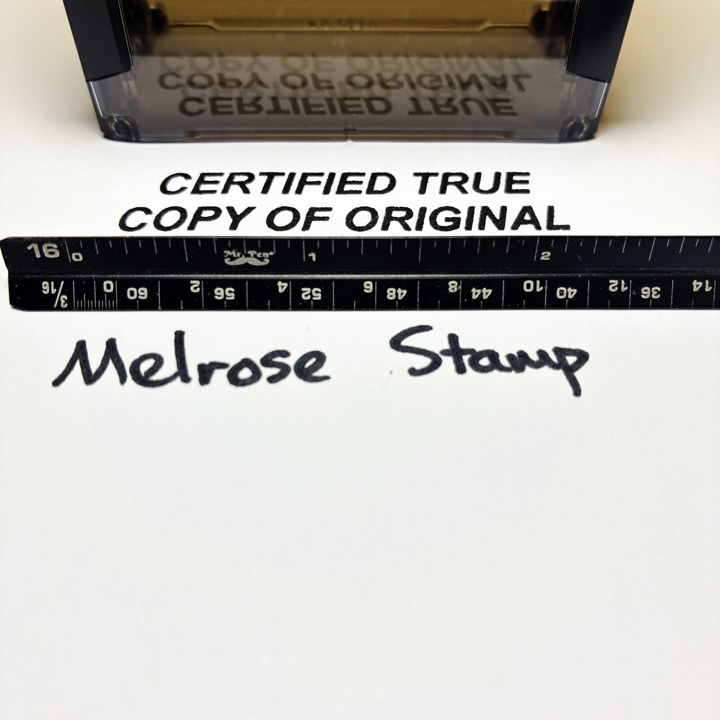 Certified True Copy Of Original Rubber Stamp Black Ink Self Inking Ideal 4913