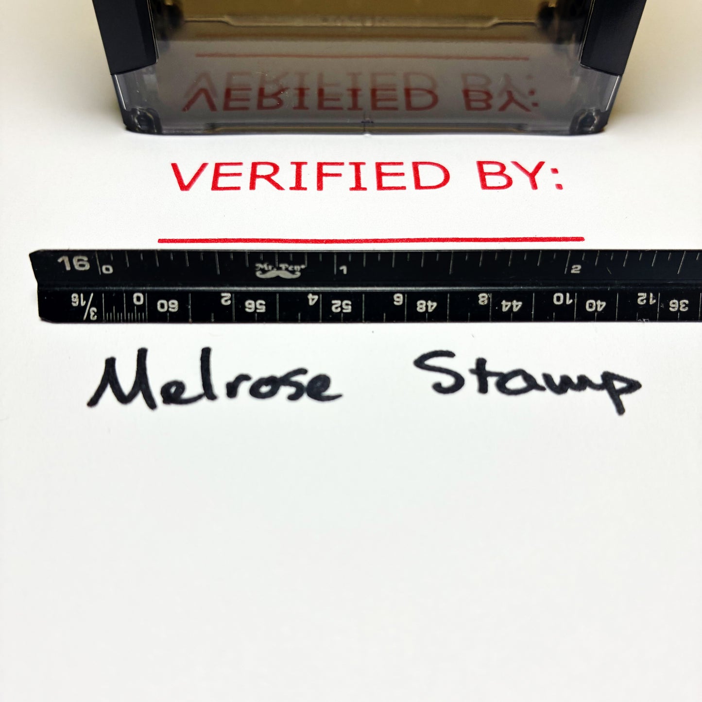 Verified By Rubber Stamp Red Ink Self Inking Ideal 4913