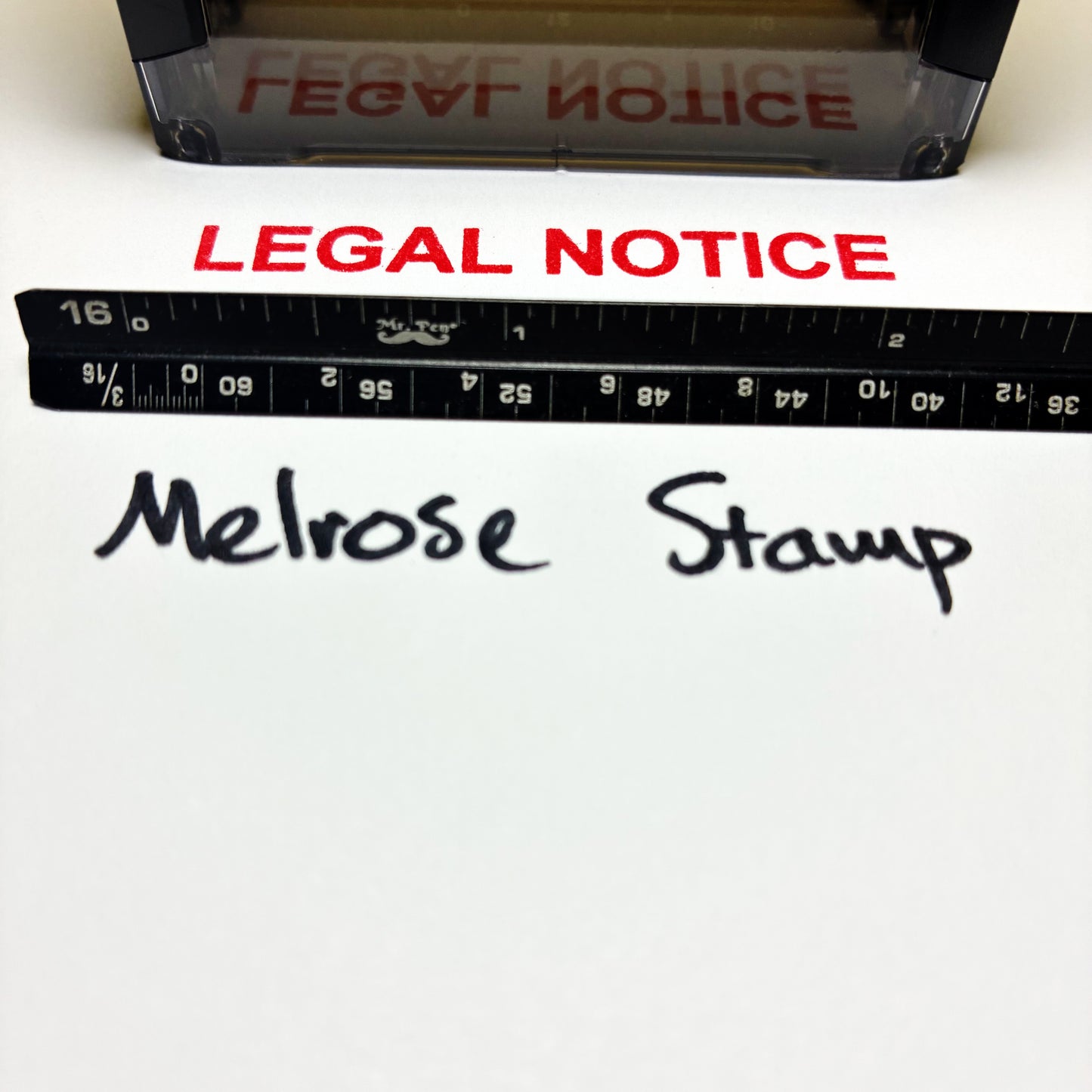 Legal Notice Rubber Stamp Red Ink Self Inking Ideal 4913