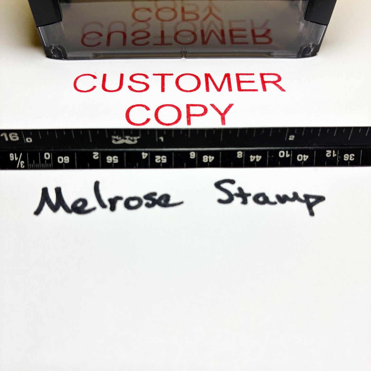 Customer Copy Rubber Stamp Red Ink Self Inking Ideal 4913